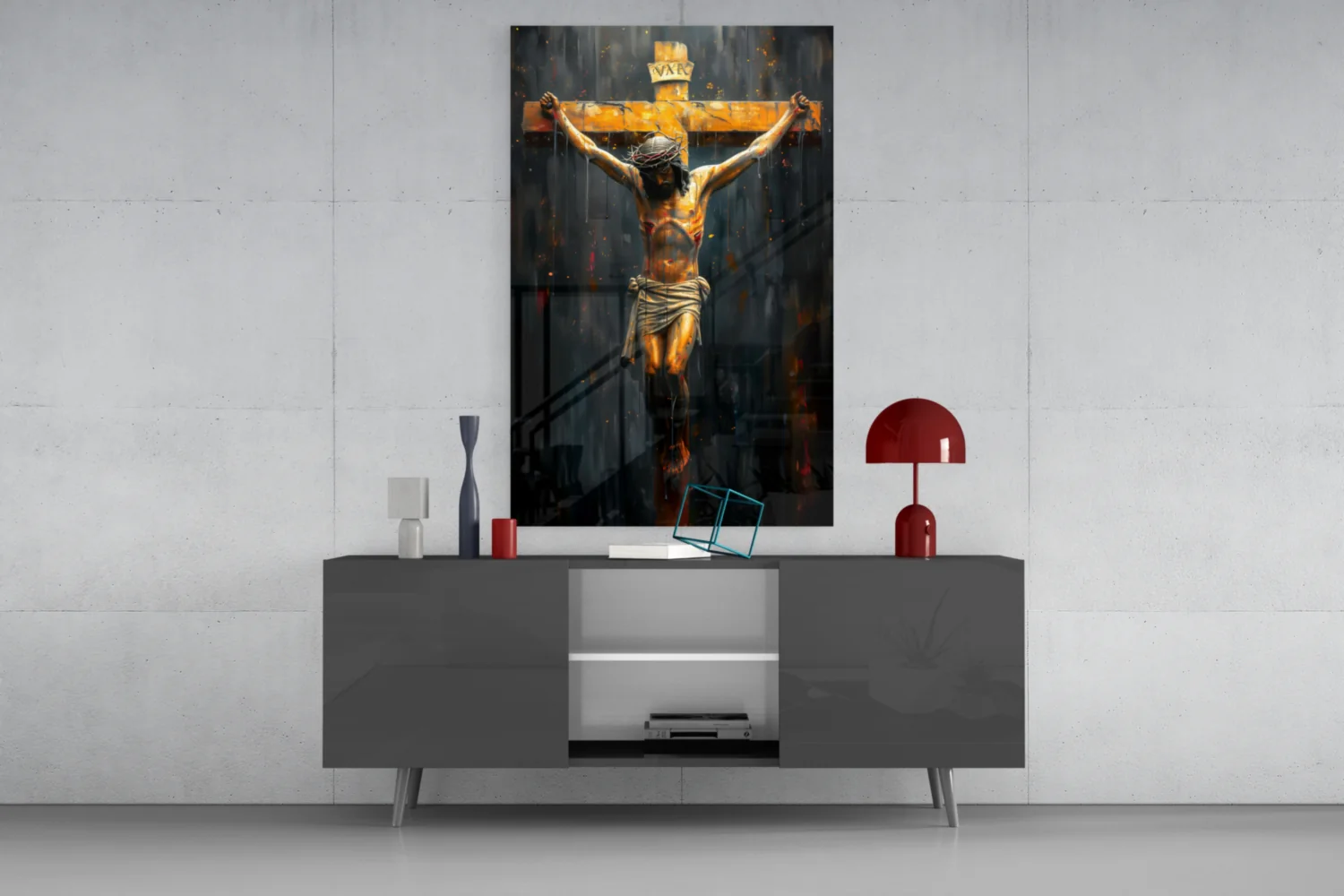 Cross Glass Wall Art || Designer Collection - Image 9