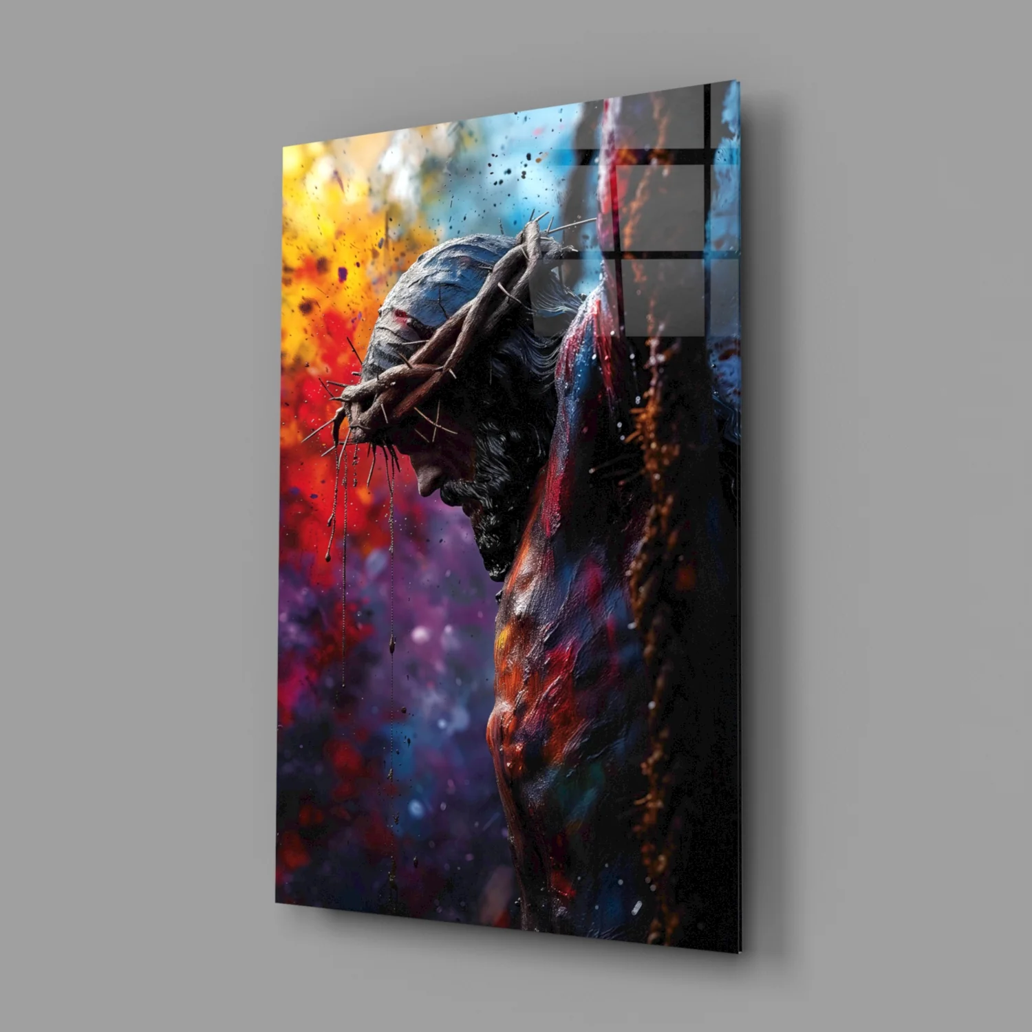 Cross Glass Wall Art || Designer Collection - Image 3