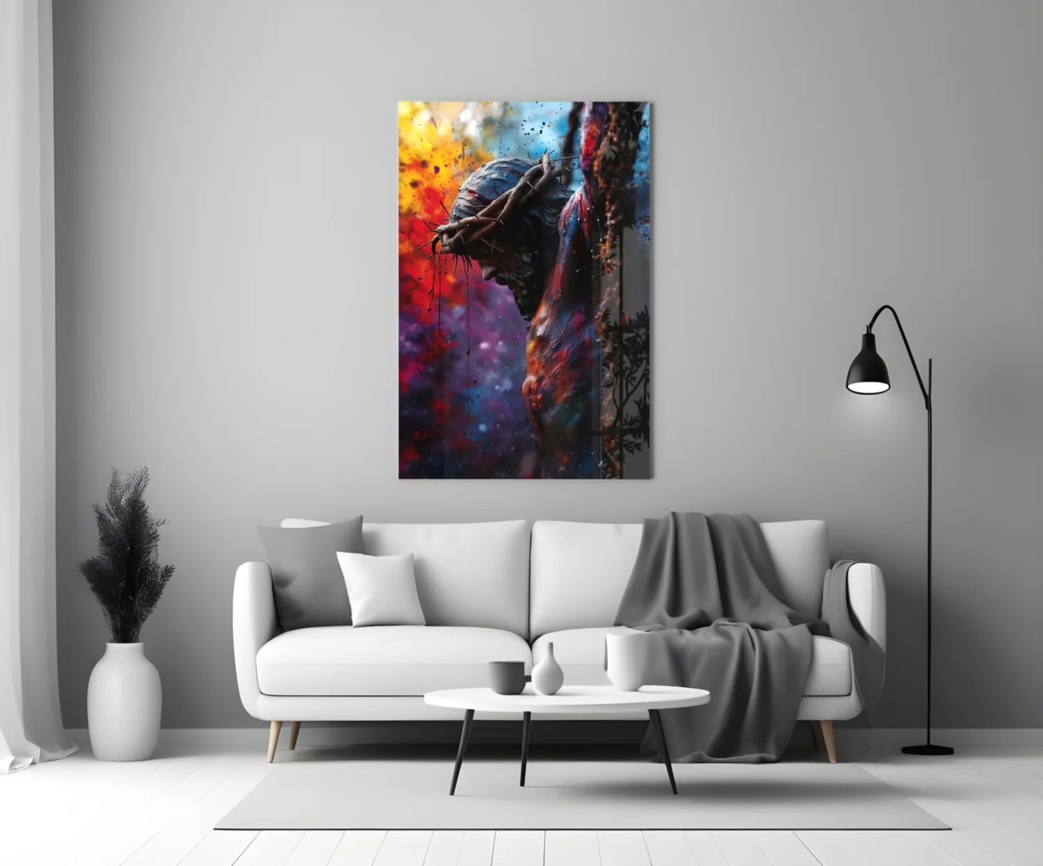 Cross Glass Wall Art || Designer Collection - Image 4
