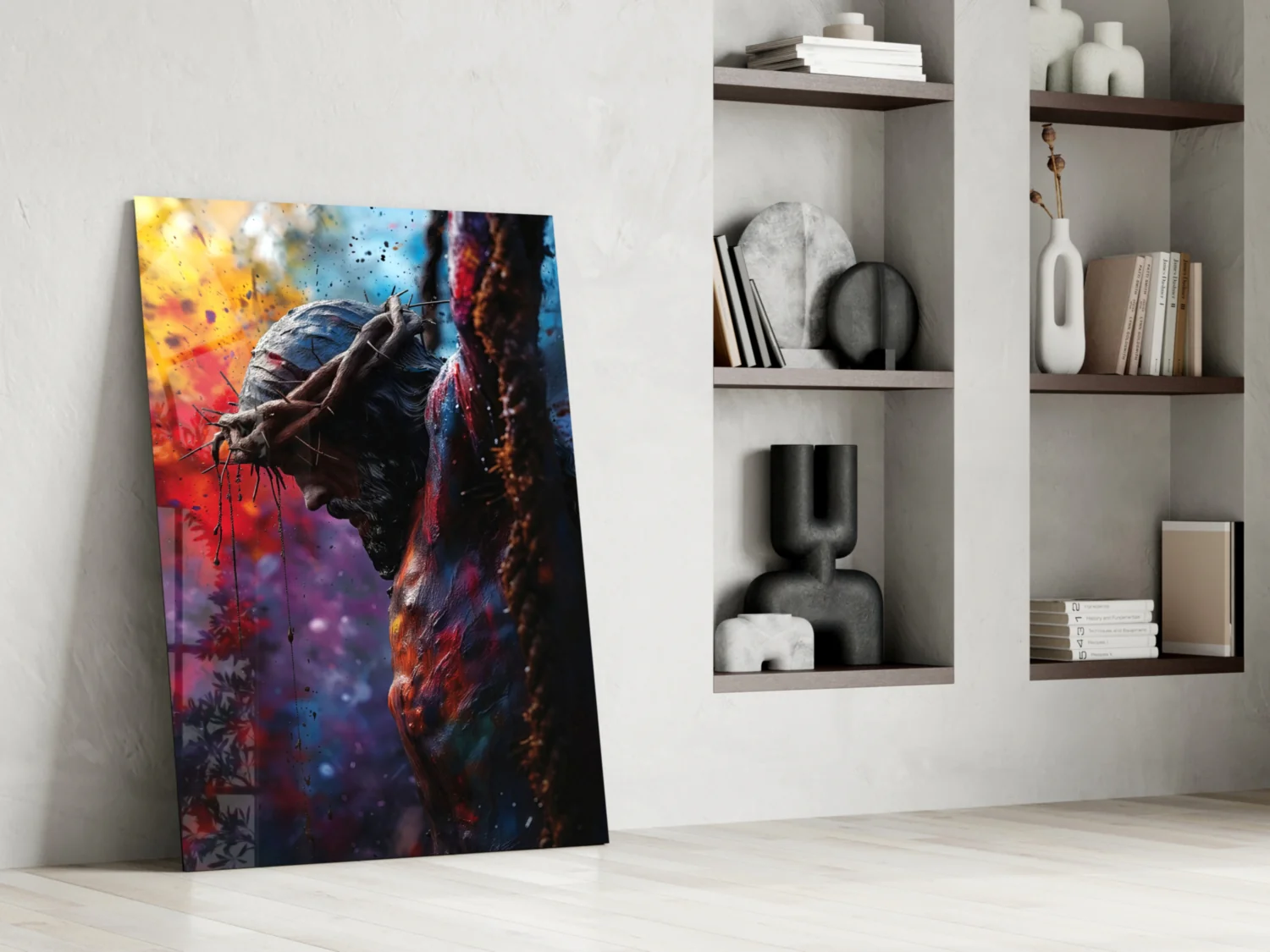 Cross Glass Wall Art || Designer Collection - Image 7