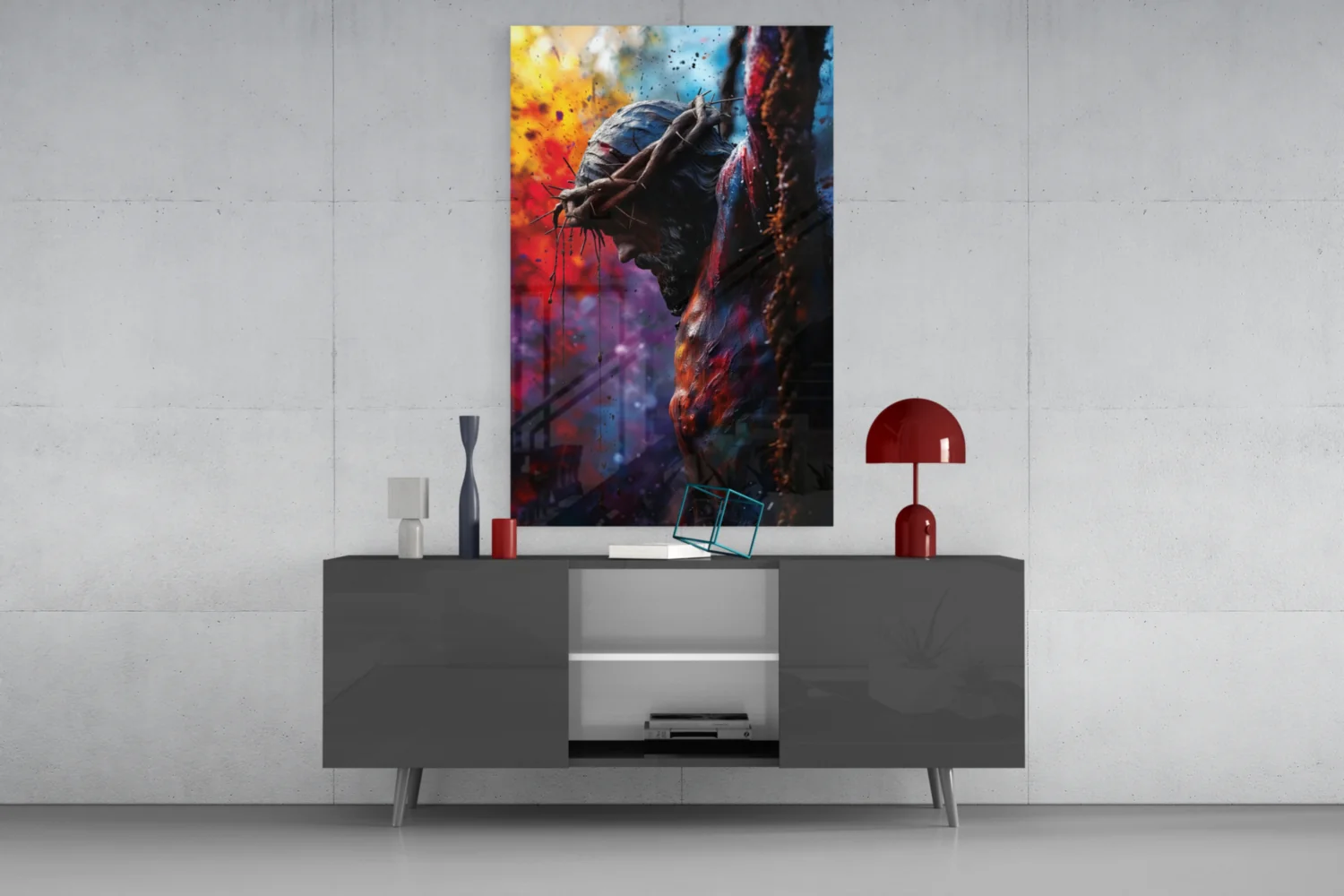Cross Glass Wall Art || Designer Collection - Image 9