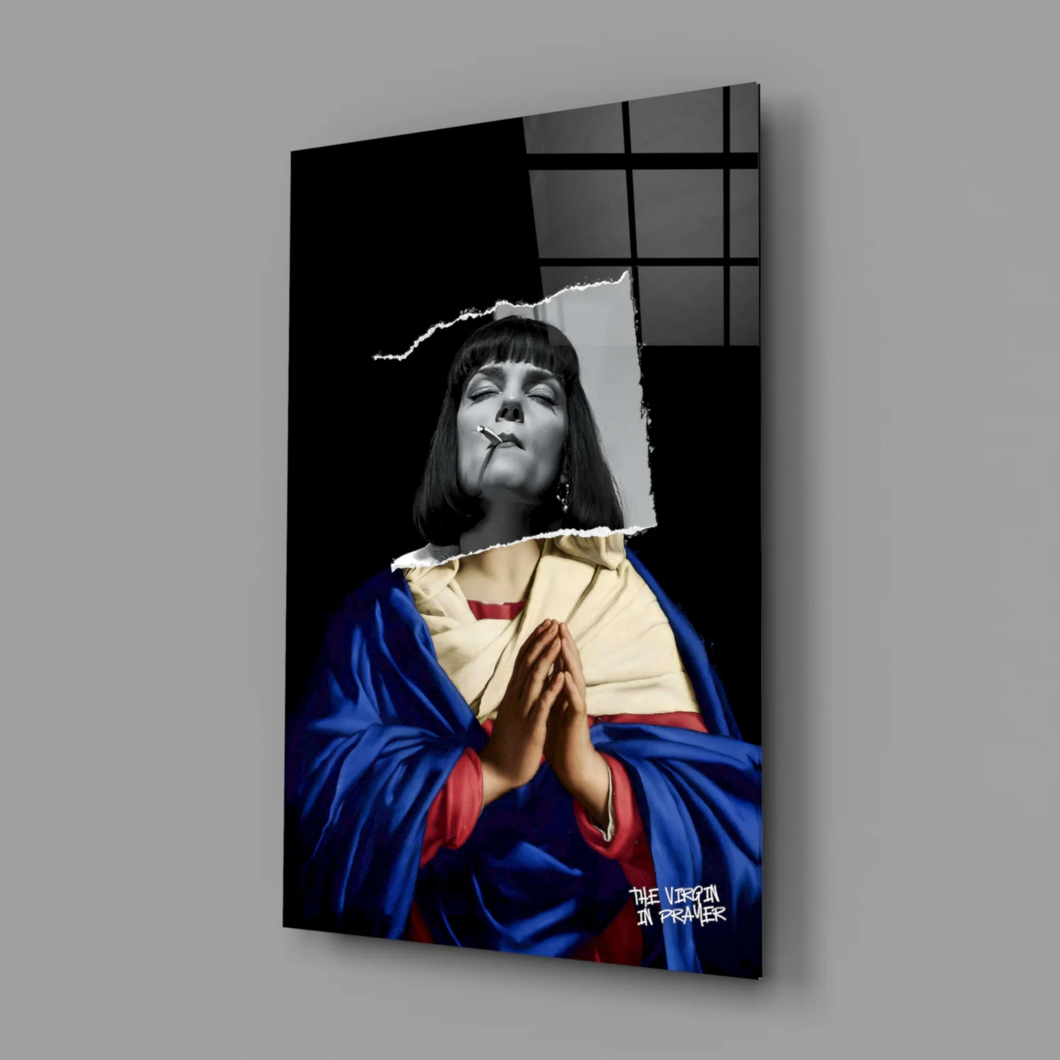Contemporary Virgin Glass Wall Art || Designer Collection - Image 3
