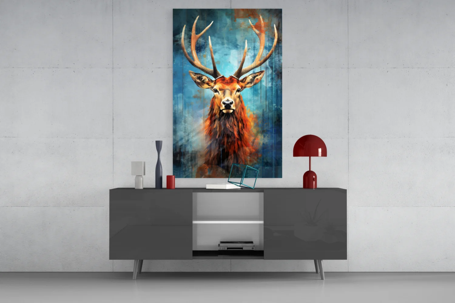 Deer Glass Wall Art || Designer Collection - Image 9