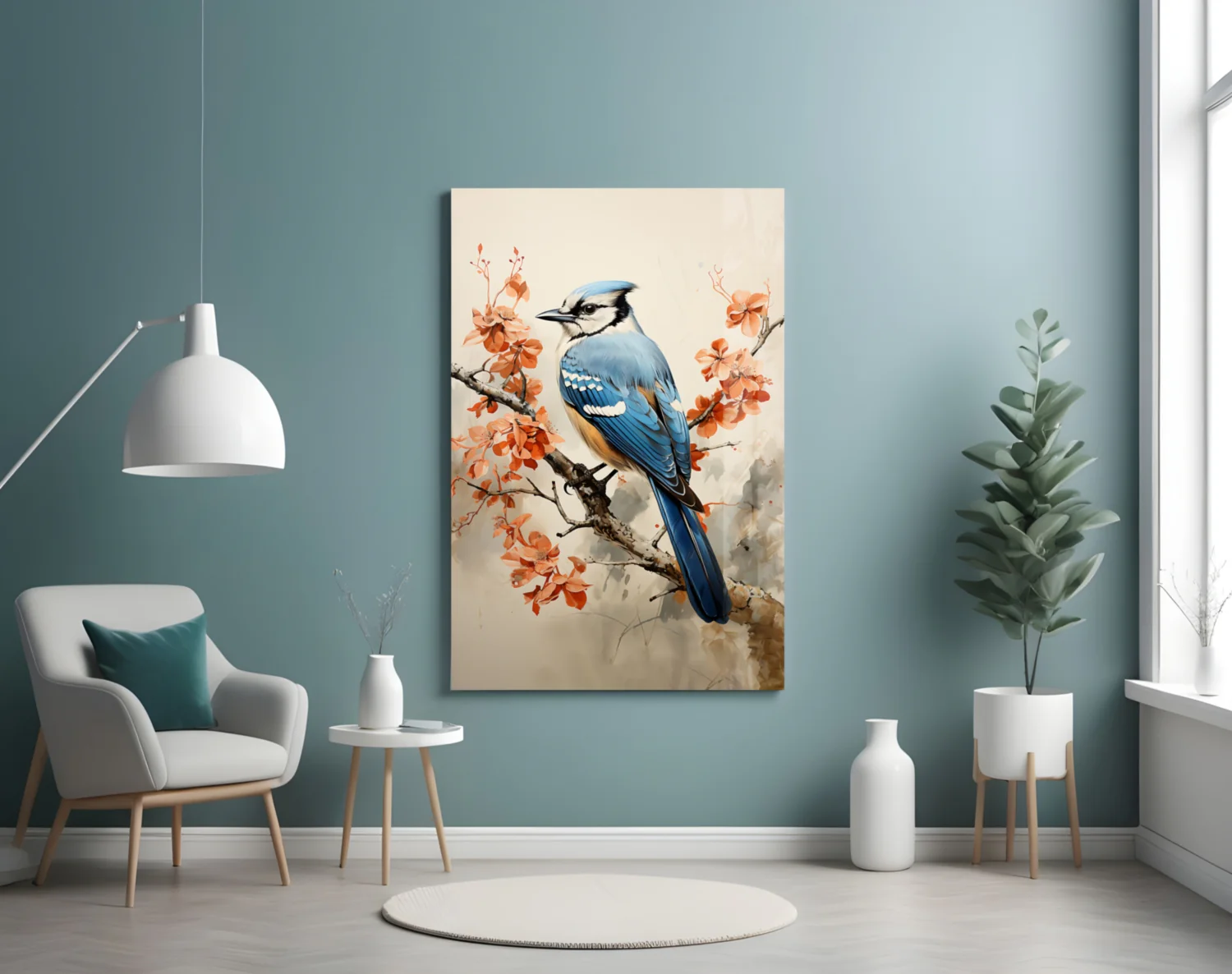 Bird on the Branch Glass Wall Art || Designer Collection - Image 5