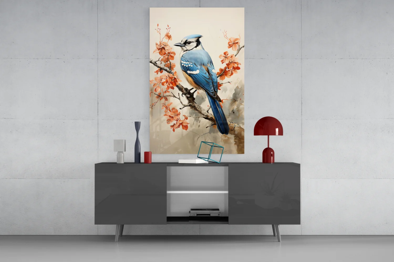 Bird on the Branch Glass Wall Art || Designer Collection - Image 9
