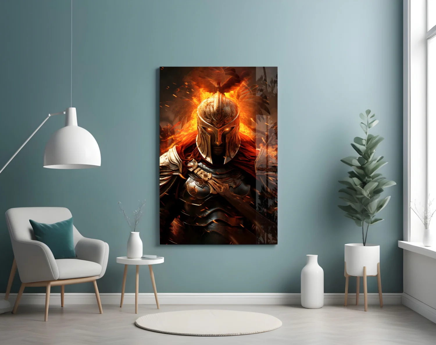 Warrior Glass Wall Art || Designer Collection - Image 5