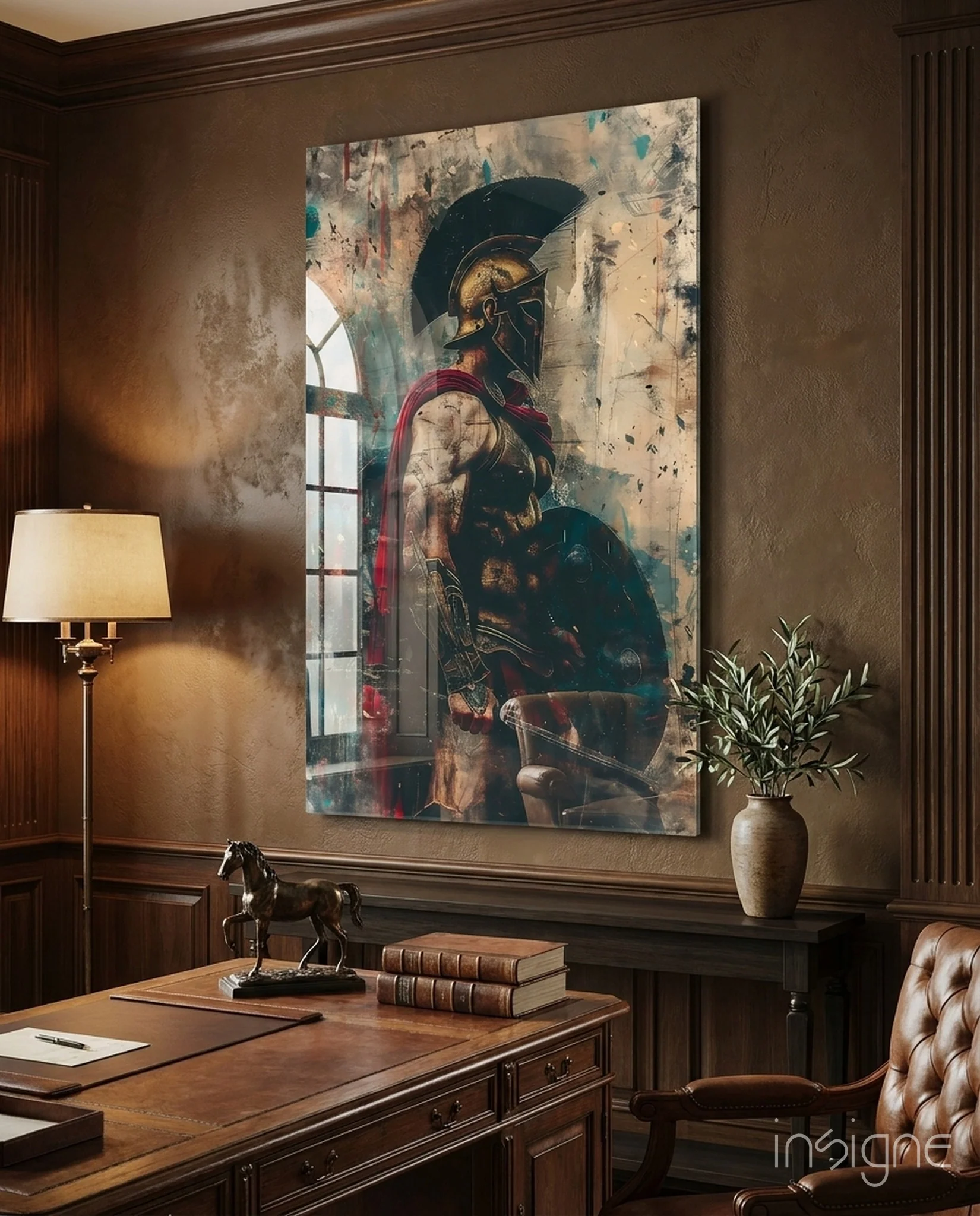 Gladiator Glass Wall Art || Designer Collection