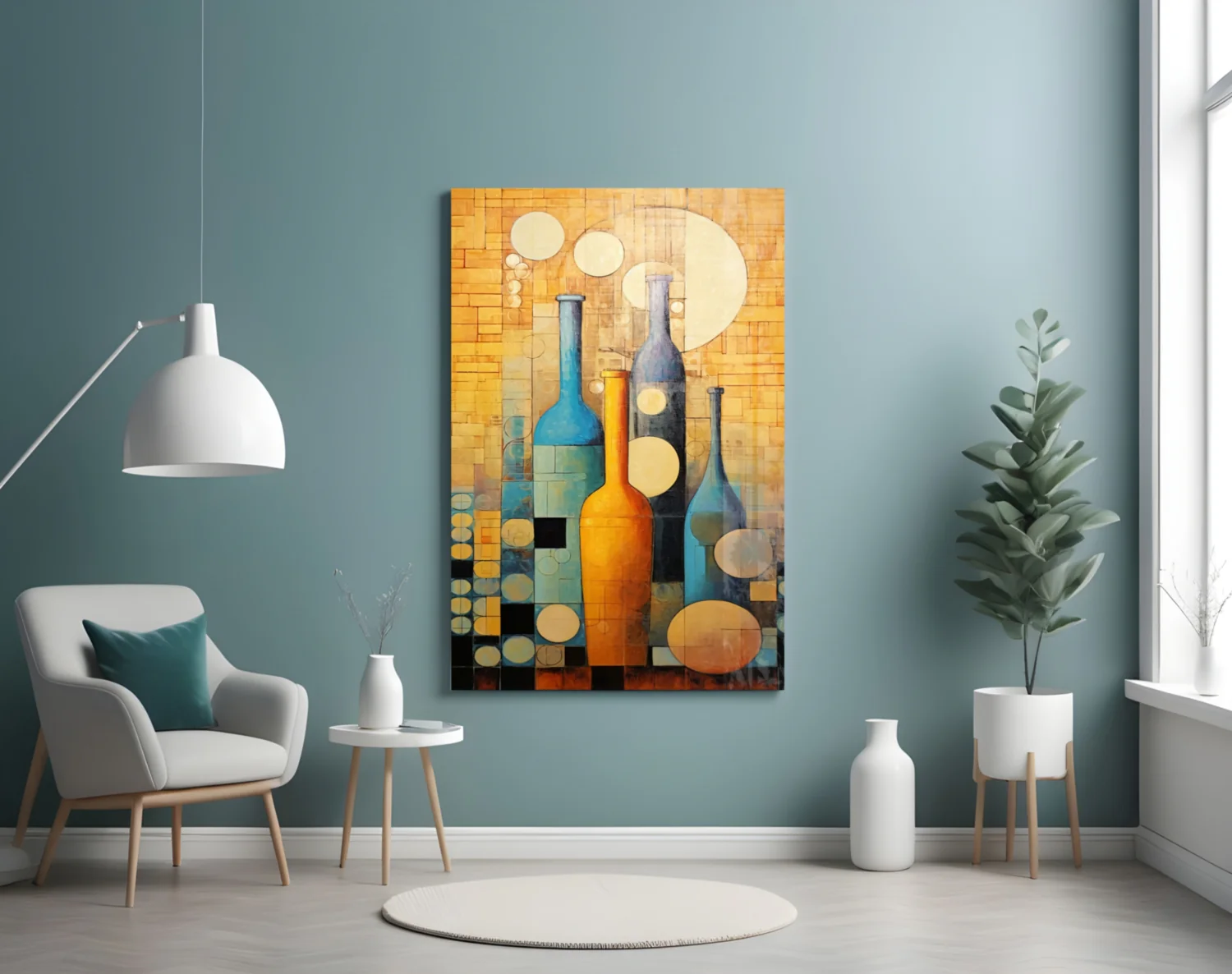Bottles Glass Wall Art || Designer Collection - Image 5