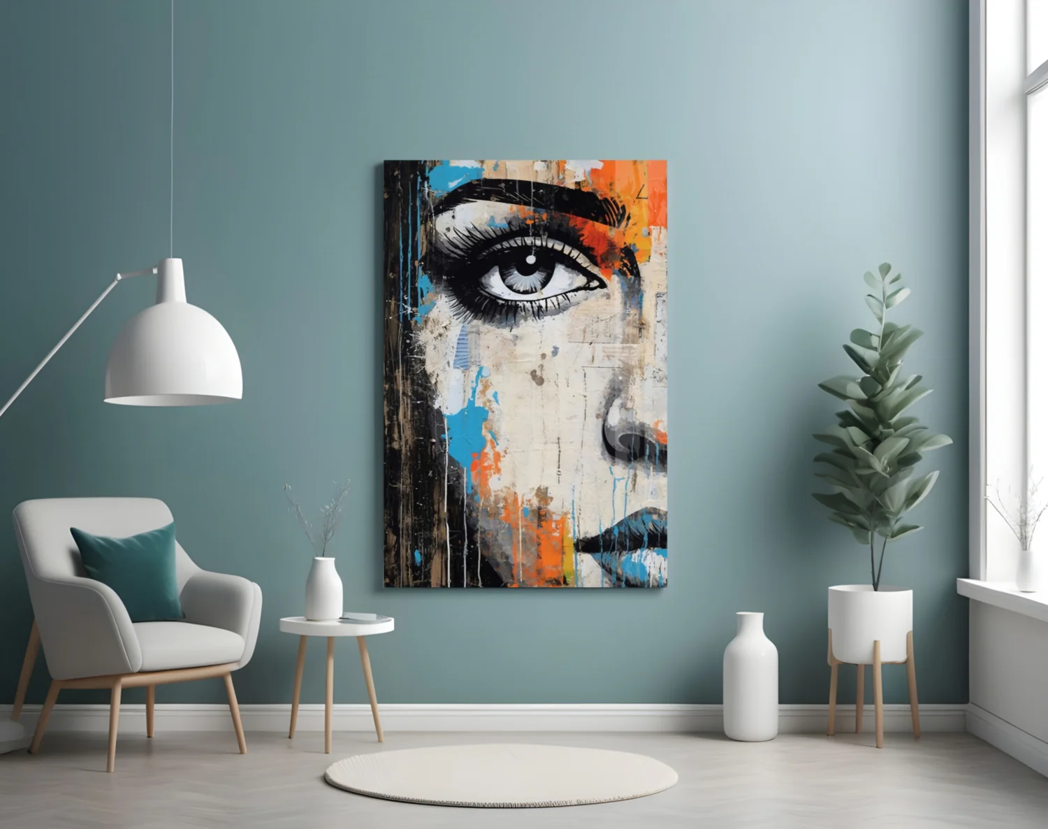 Half Portrait Glass Wall Art || Designer Collection - Image 5