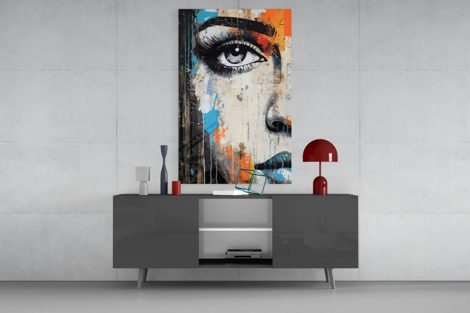 Half Portrait Glass Wall Art || Designer Collection - Image 9