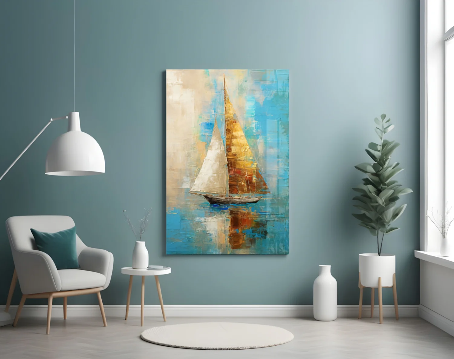 Sailing Glass Wall Art || Designer Collection - Image 5