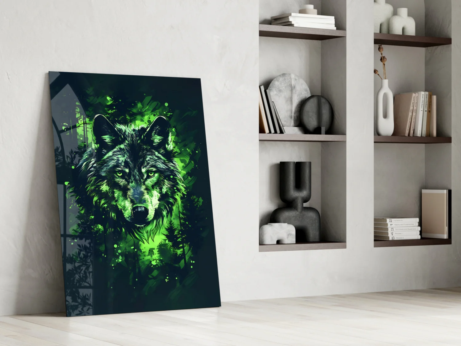 Wolf Glass Wall Art || Designer Collection - Image 7