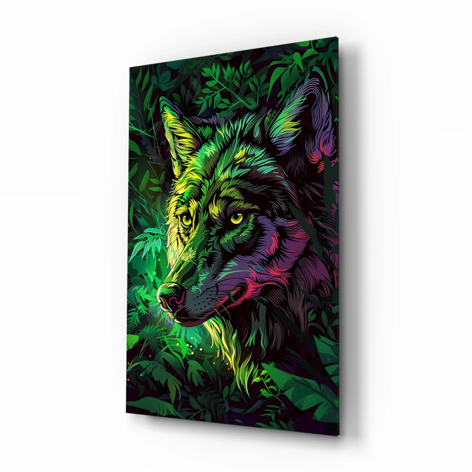 Wolf Glass Wall Art || Designer Collection - Image 2