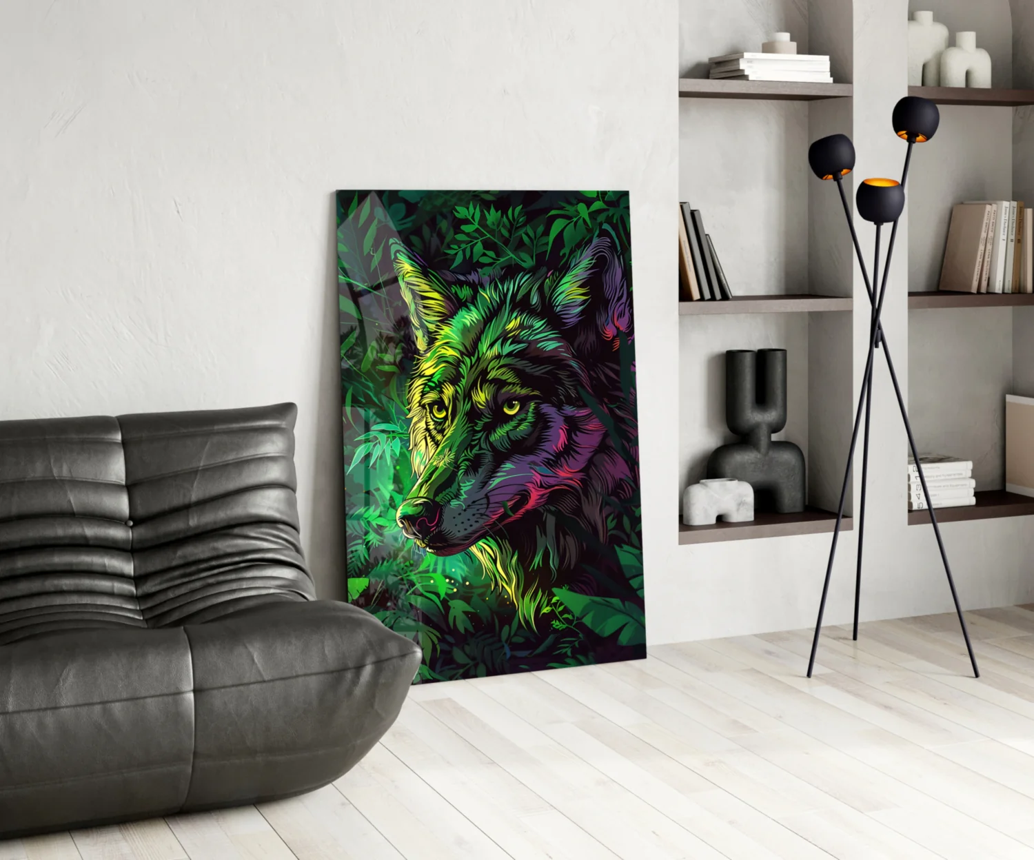 Wolf Glass Wall Art || Designer Collection - Image 6