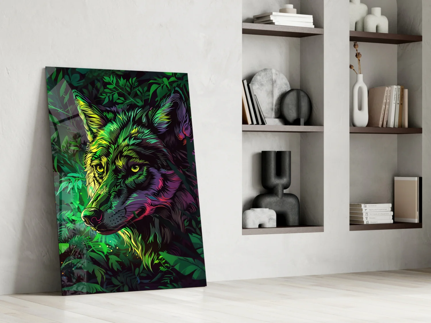 Wolf Glass Wall Art || Designer Collection - Image 7