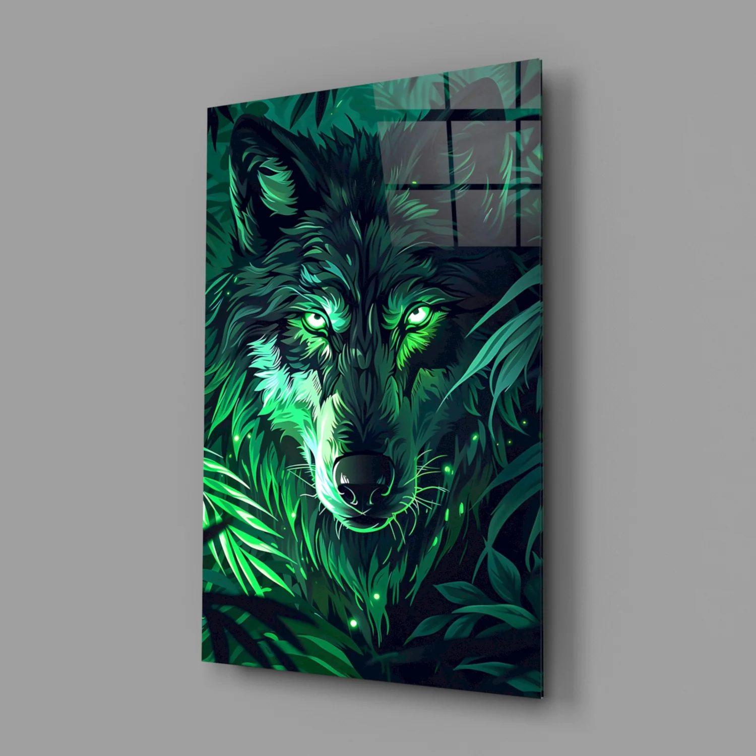 Wolf Glass Wall Art || Designer Collection - Image 3
