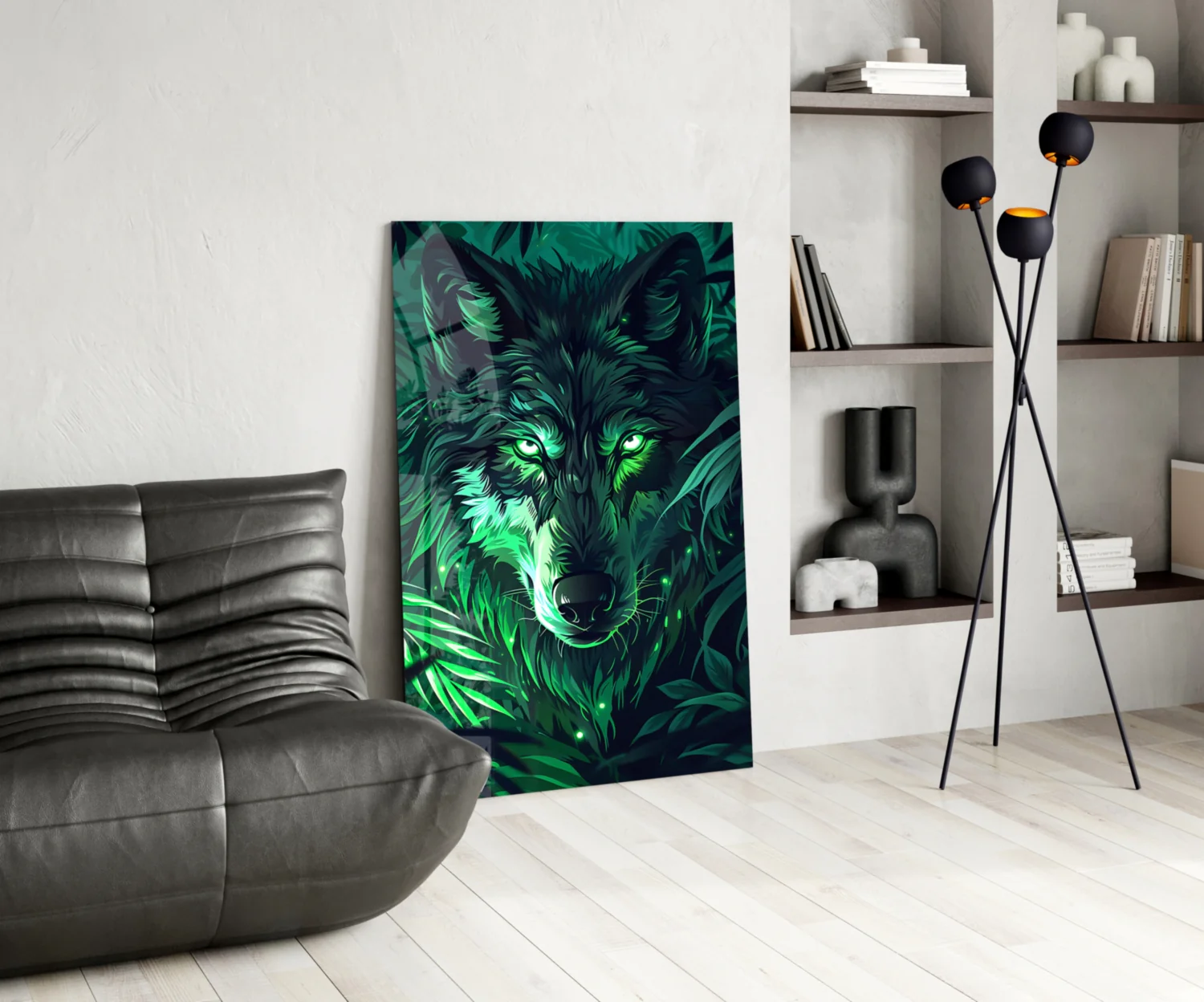 Wolf Glass Wall Art || Designer Collection - Image 6