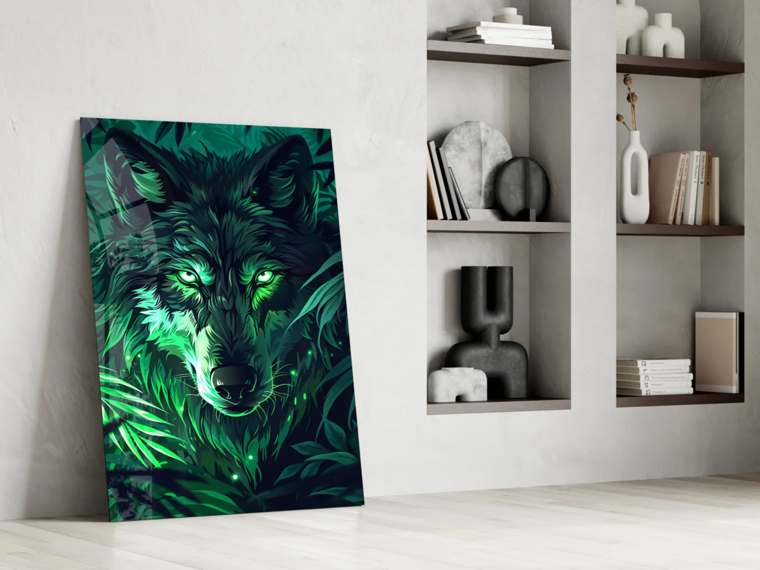 Wolf Glass Wall Art || Designer Collection - Image 7