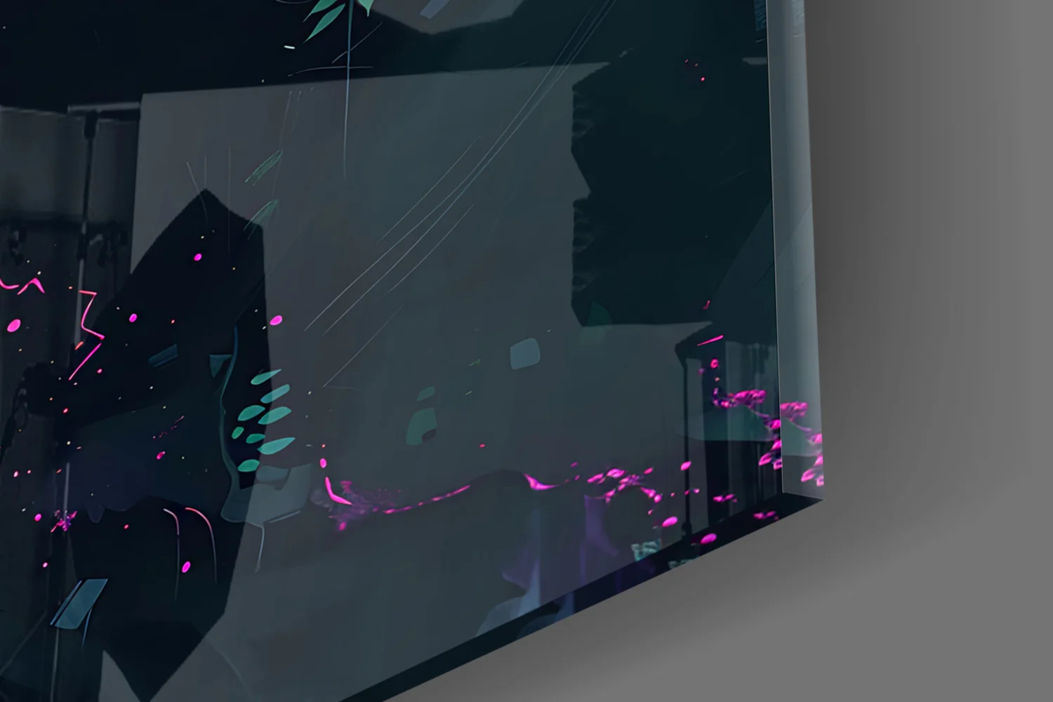Wolf Glass Wall Art || Designer Collection - Image 8