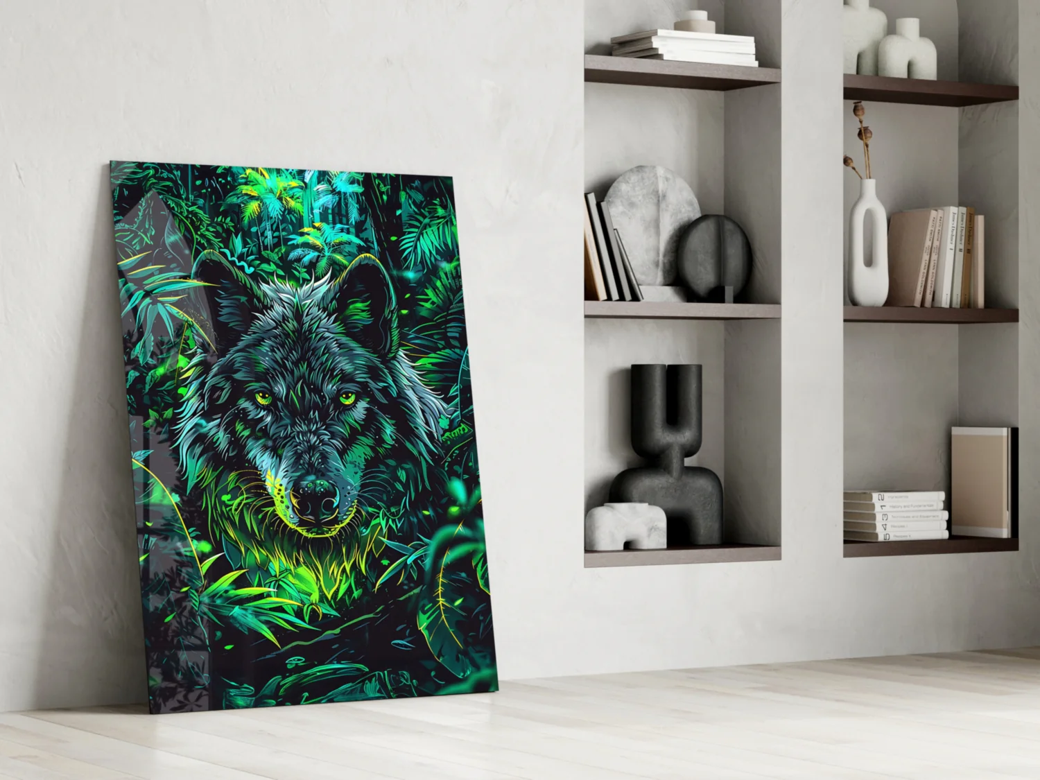 Wolf Glass Wall Art || Designer Collection - Image 7