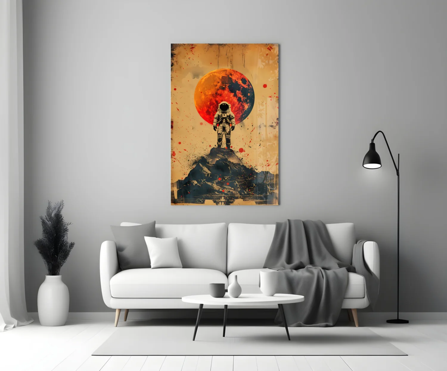 Astronaut Glass Wall Art || Designer Collection - Image 4