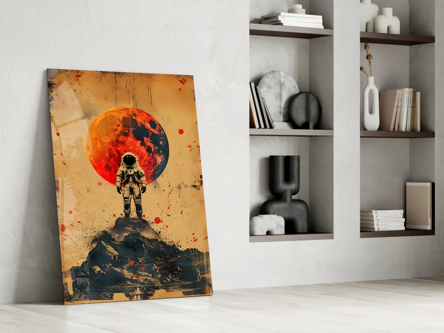 Astronaut Glass Wall Art || Designer Collection - Image 7