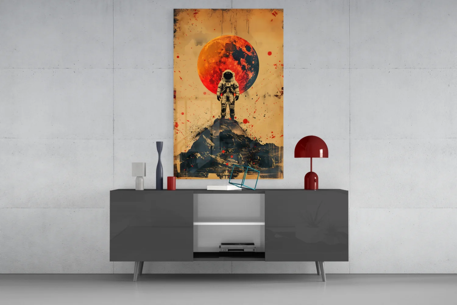 Astronaut Glass Wall Art || Designer Collection - Image 9