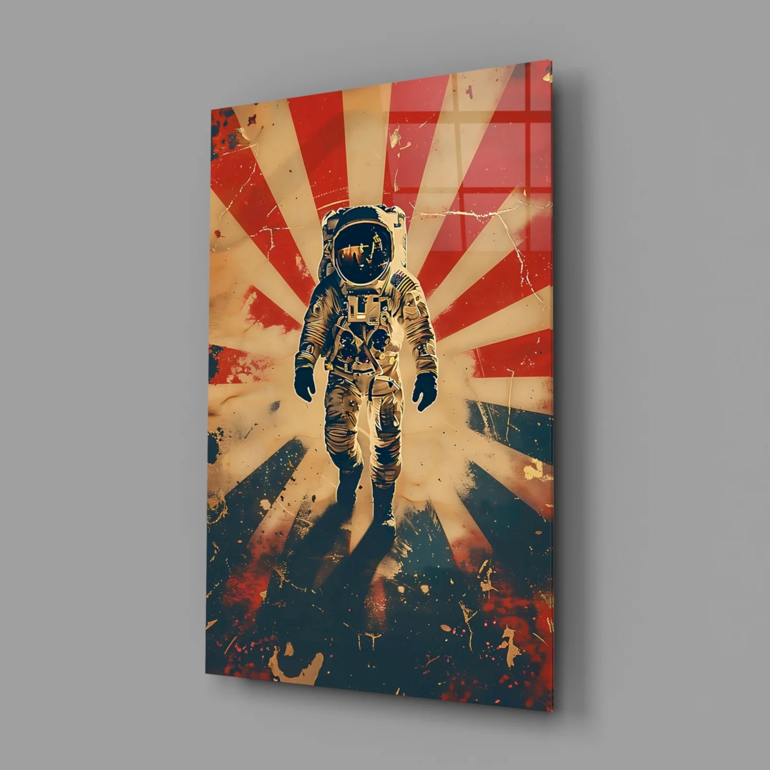 Astronaut Glass Wall Art || Designer Collection - Image 3