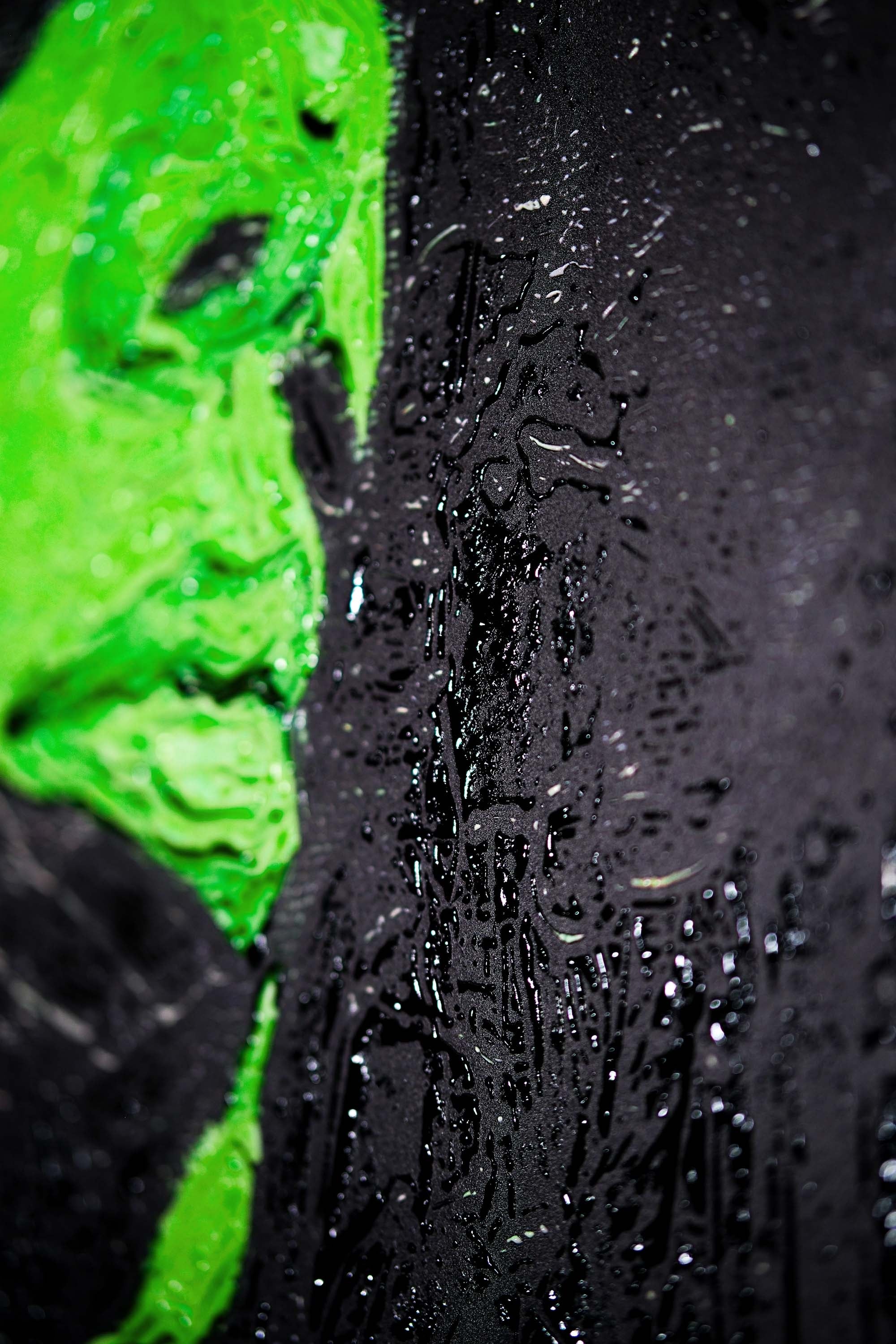 Emerald Silence – 3D Haptic Embossed High-Gloss Luxury Wall Art - Image 6