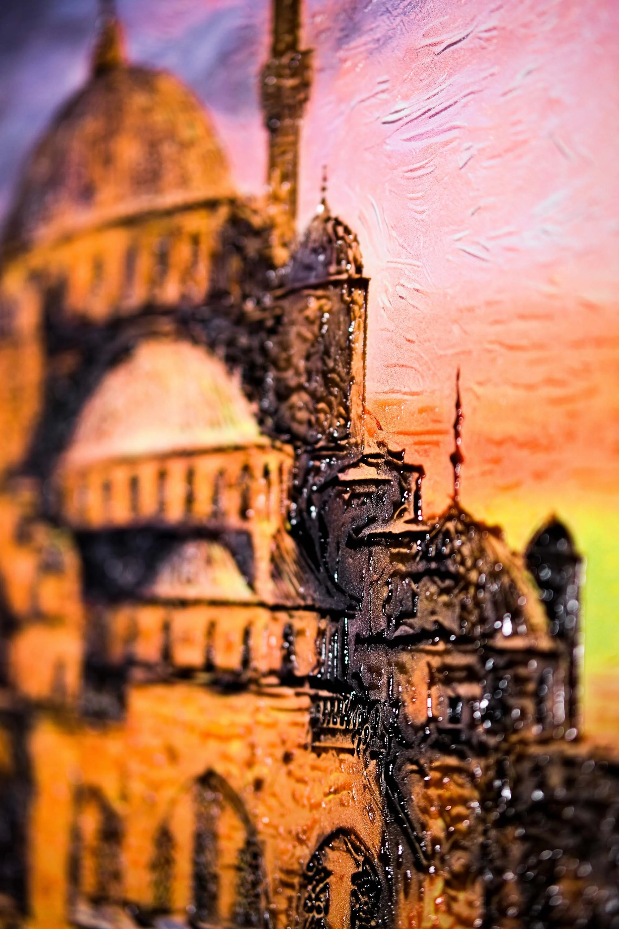 Eternal Sultan Ahmed Radiance — 3D Haptic Embossed High-Gloss Luxury Wall Art - Image 3