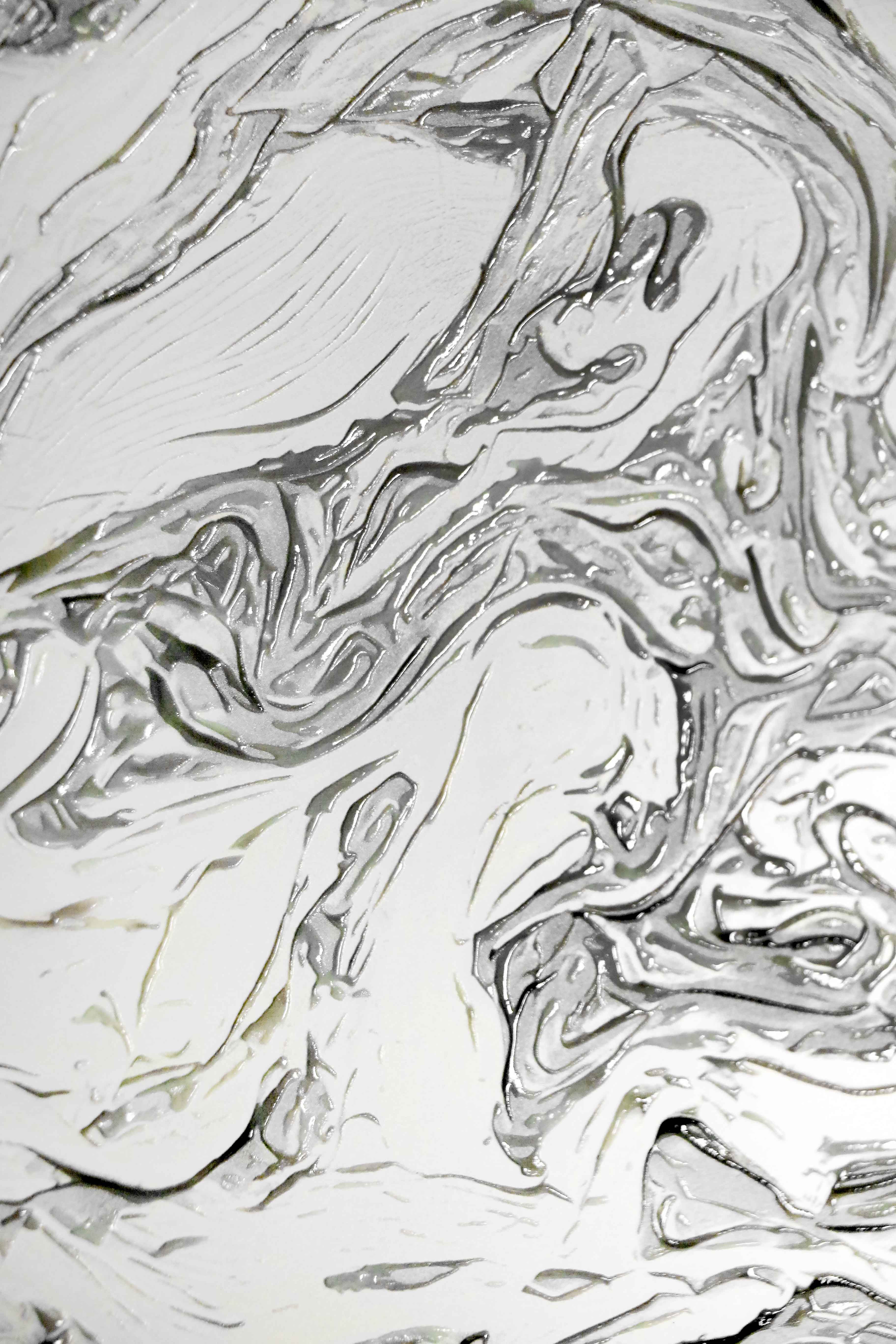 Gilded Leaf & Feather Reverie — 3D Haptic Embossed High-Gloss Luxury Wall Art - Image 6