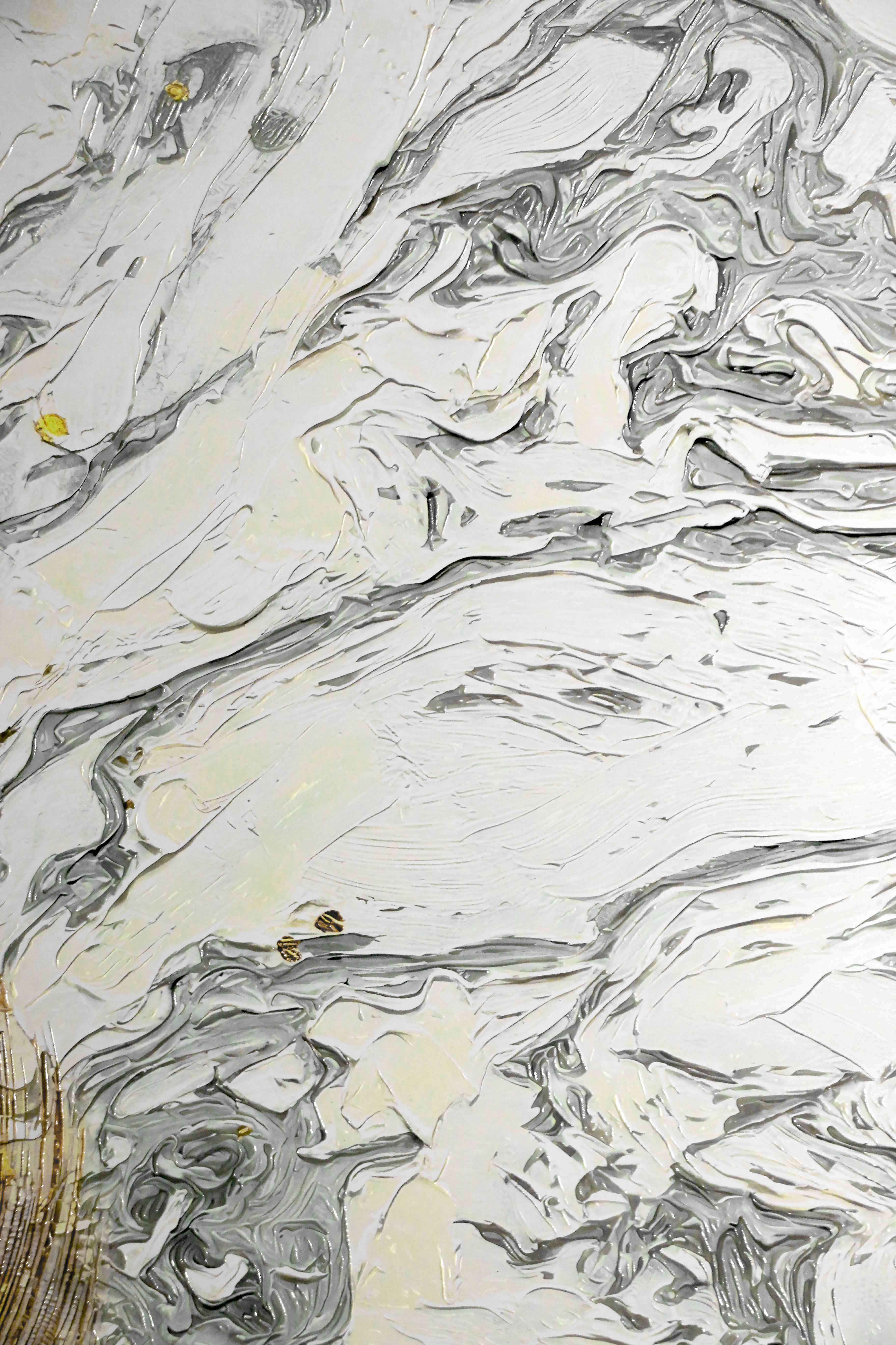 Gilded Leaf & Feather Reverie — 3D Haptic Embossed High-Gloss Luxury Wall Art - Image 9