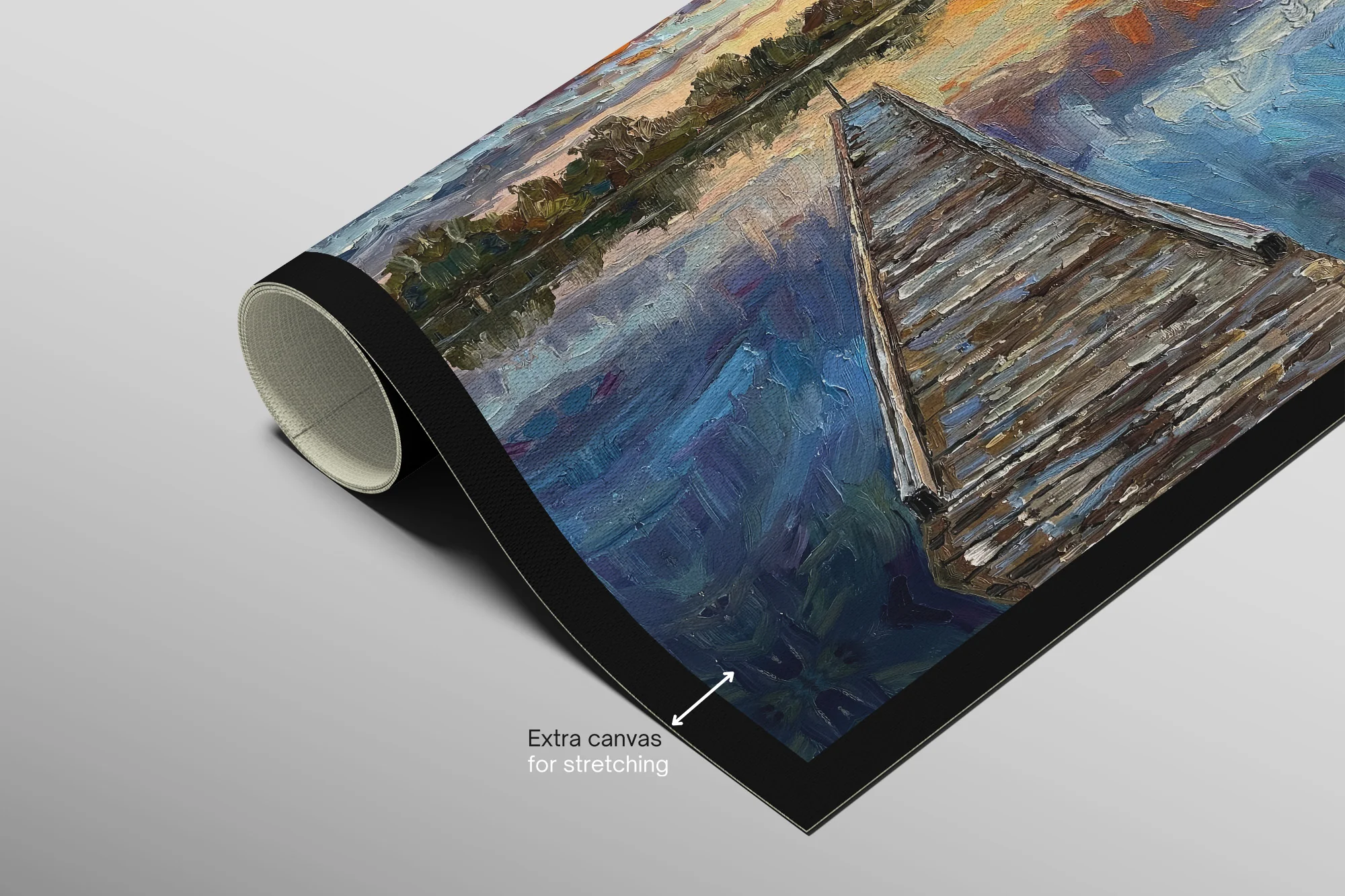 Twilight Pier Reflections — 3D Haptic Embossed High-Gloss Luxury Wall Art - Image 14