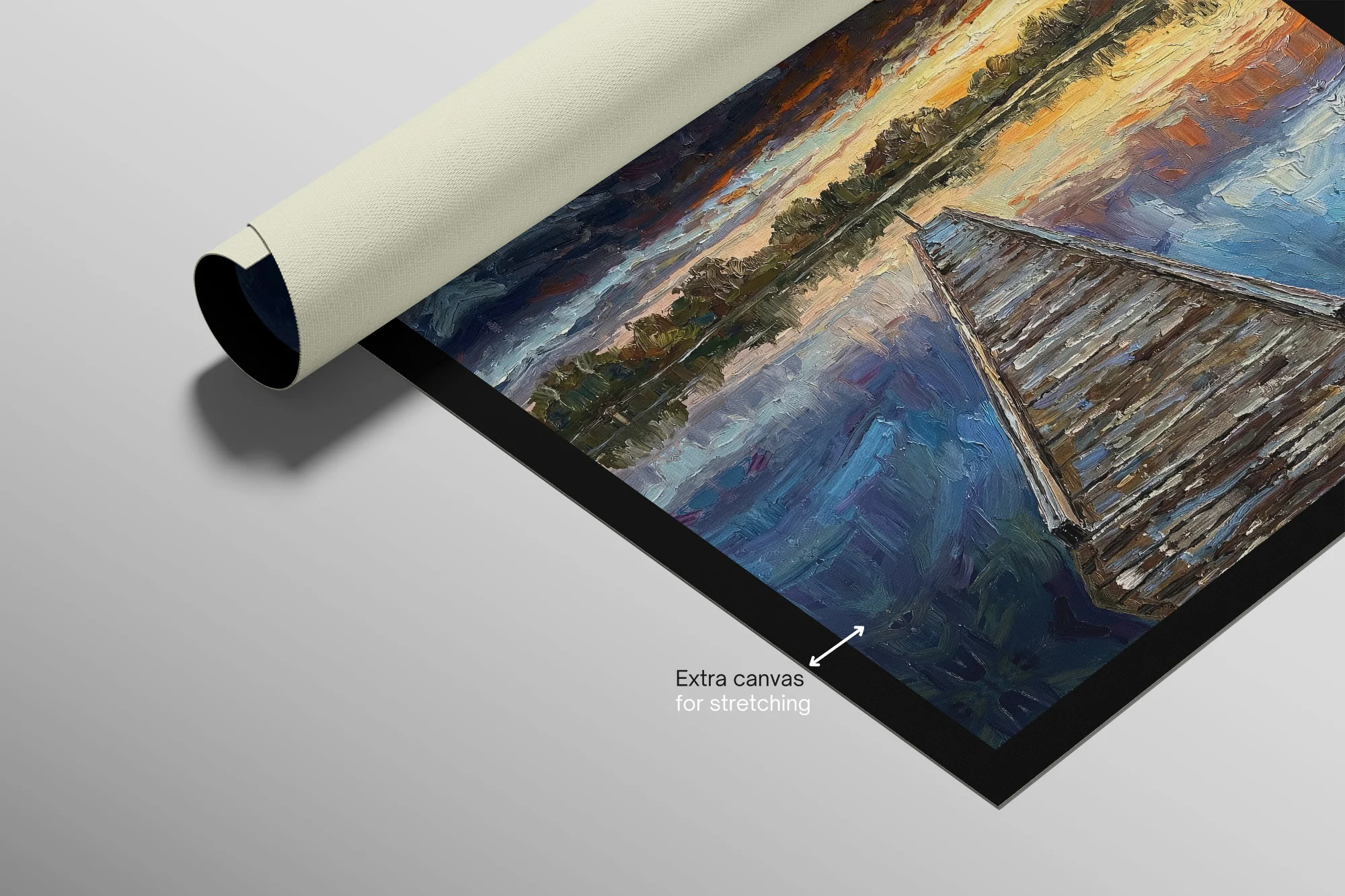 Twilight Pier Reflections — 3D Haptic Embossed High-Gloss Luxury Wall Art - Image 15