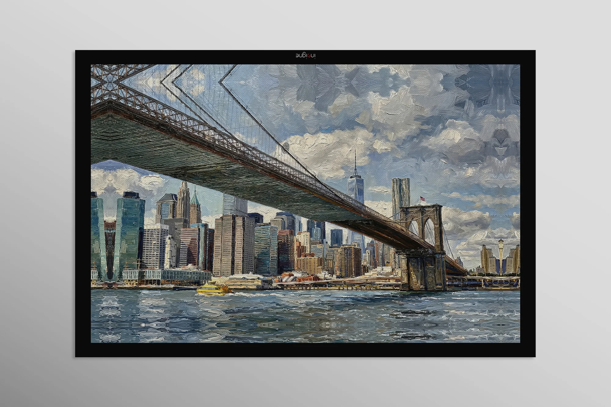 Gotham’s Golden Gateway: Brooklyn Bridge — 3D Haptic Embossed High-Gloss Luxury Wall Art - Image 12