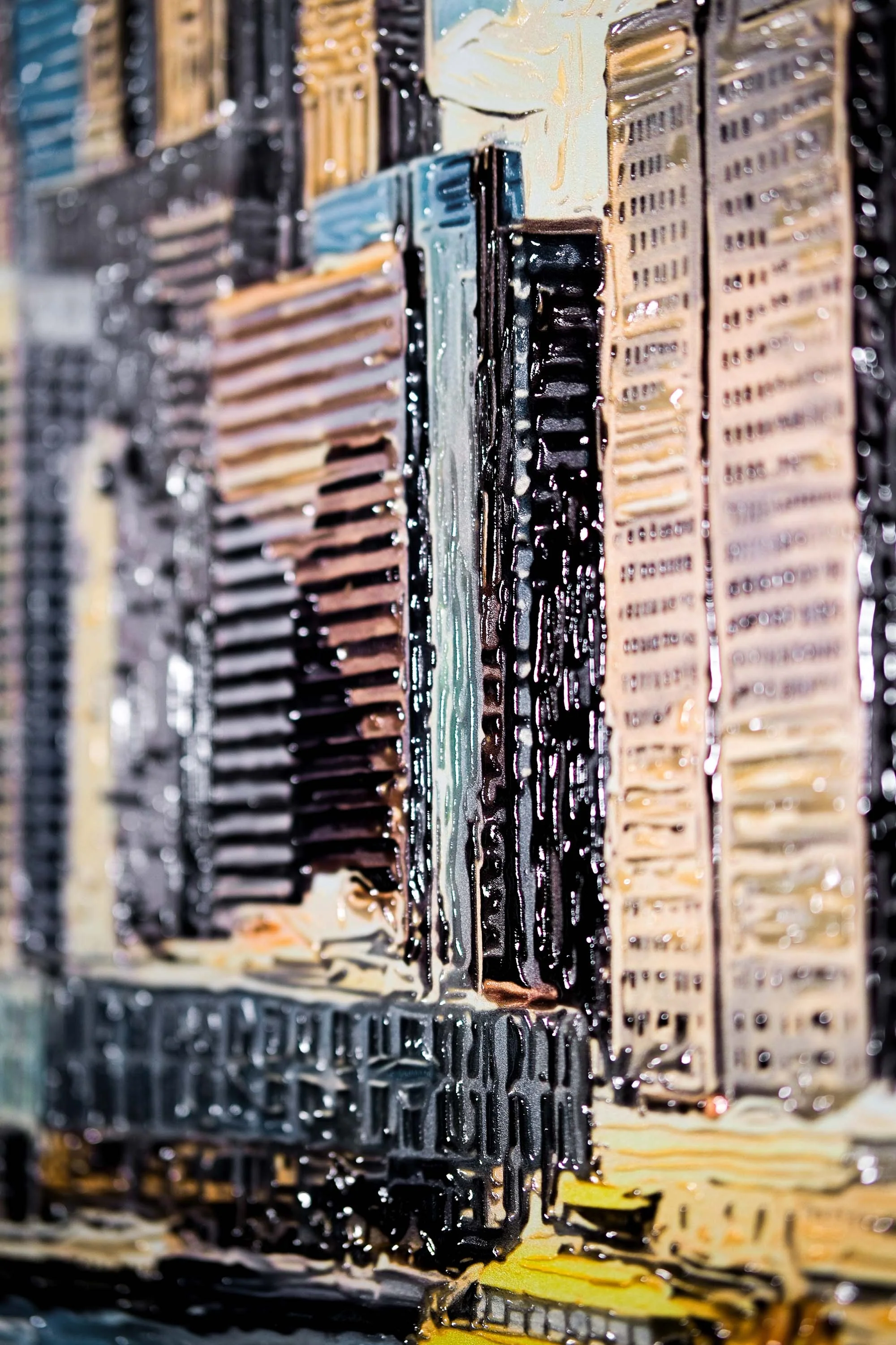 Gotham’s Golden Gateway: Brooklyn Bridge — 3D Haptic Embossed High-Gloss Luxury Wall Art - Image 8