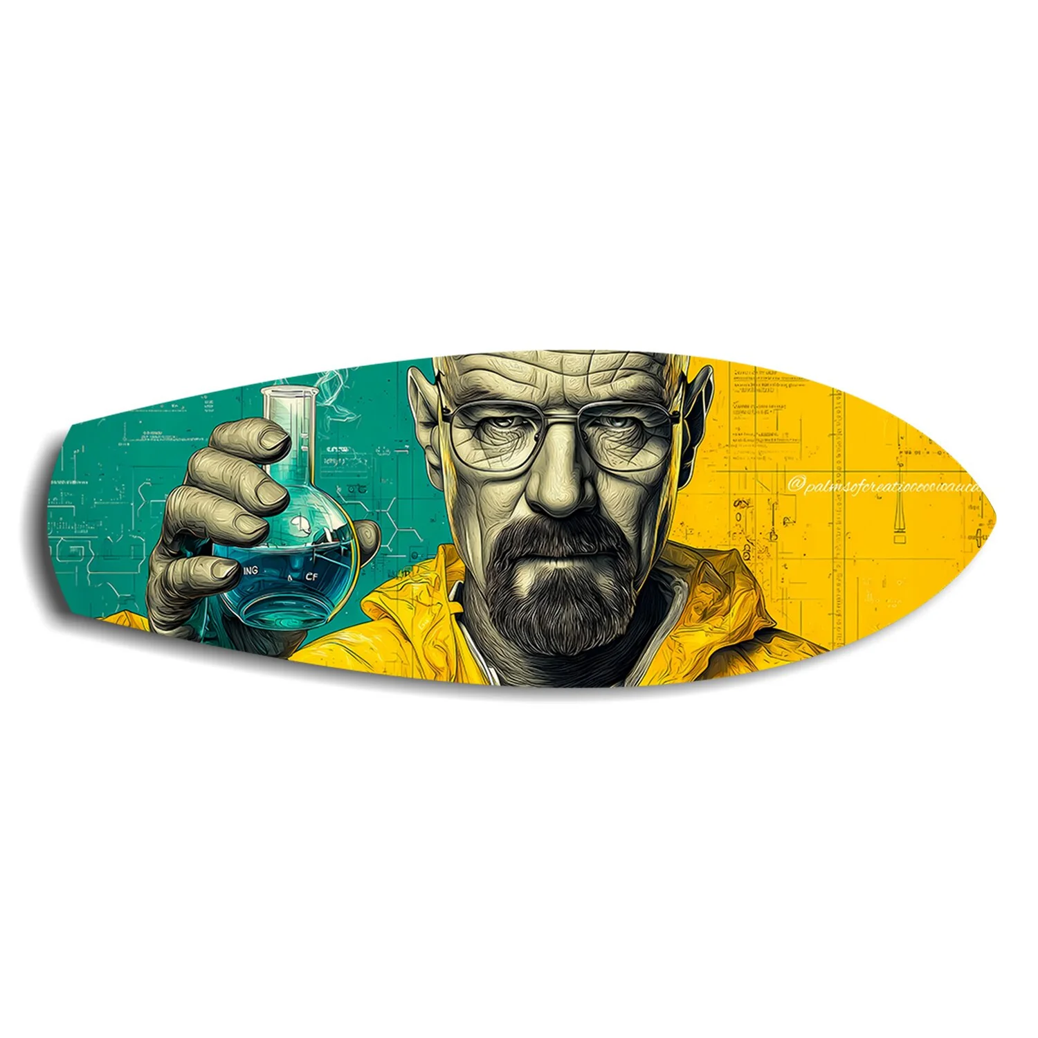 Chemistry Teacher Pop Art Glass Wall Art