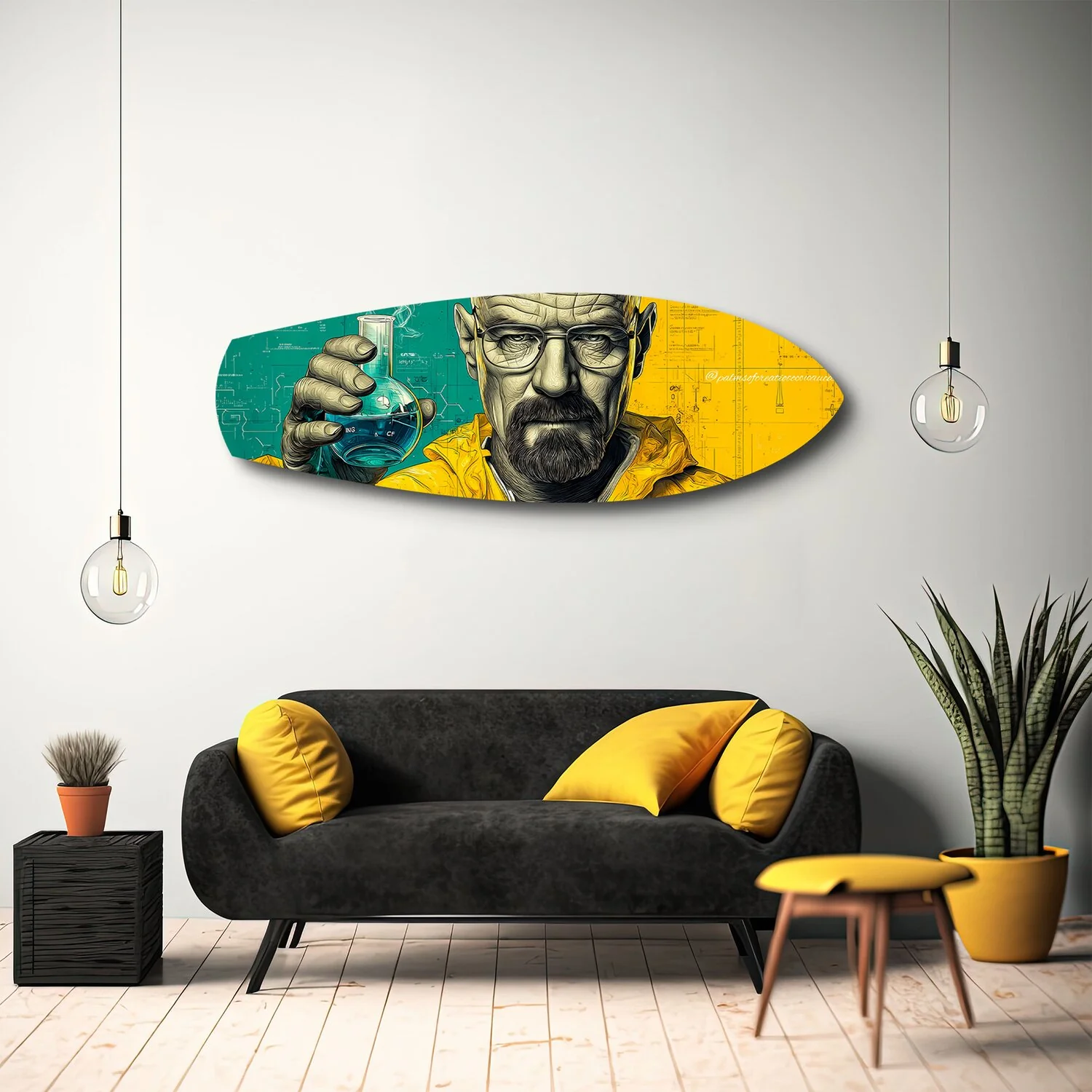 Chemistry Teacher Pop Art Glass Wall Art - Image 10