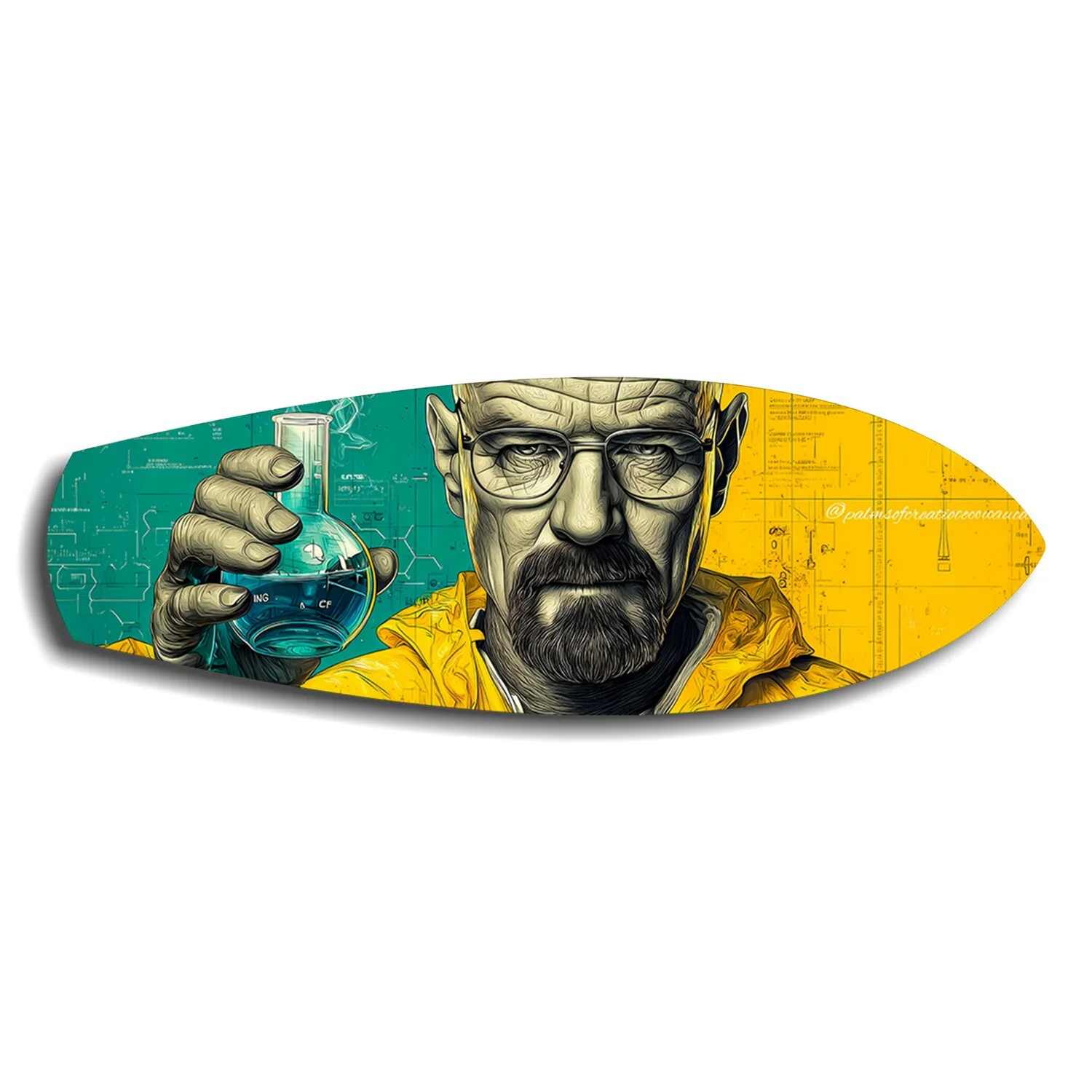 Chemistry Teacher Pop Art Glass Wall Art - Image 6