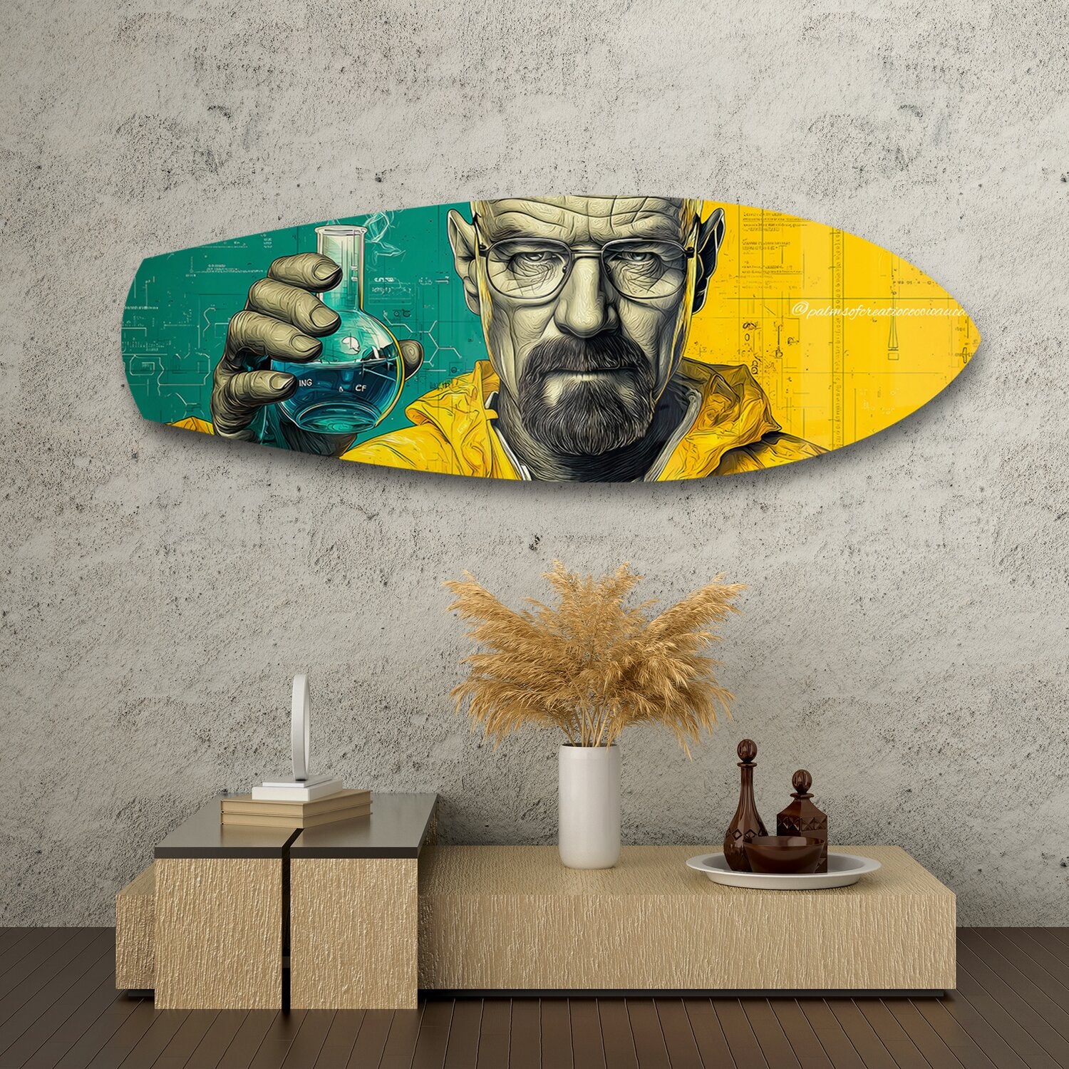 Chemistry Teacher Pop Art Glass Wall Art - Image 8