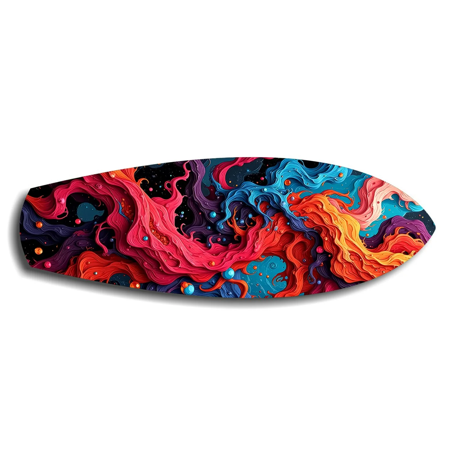 Cosmic Swirl Vibrant Abstract Glass Wall Art - Image 6