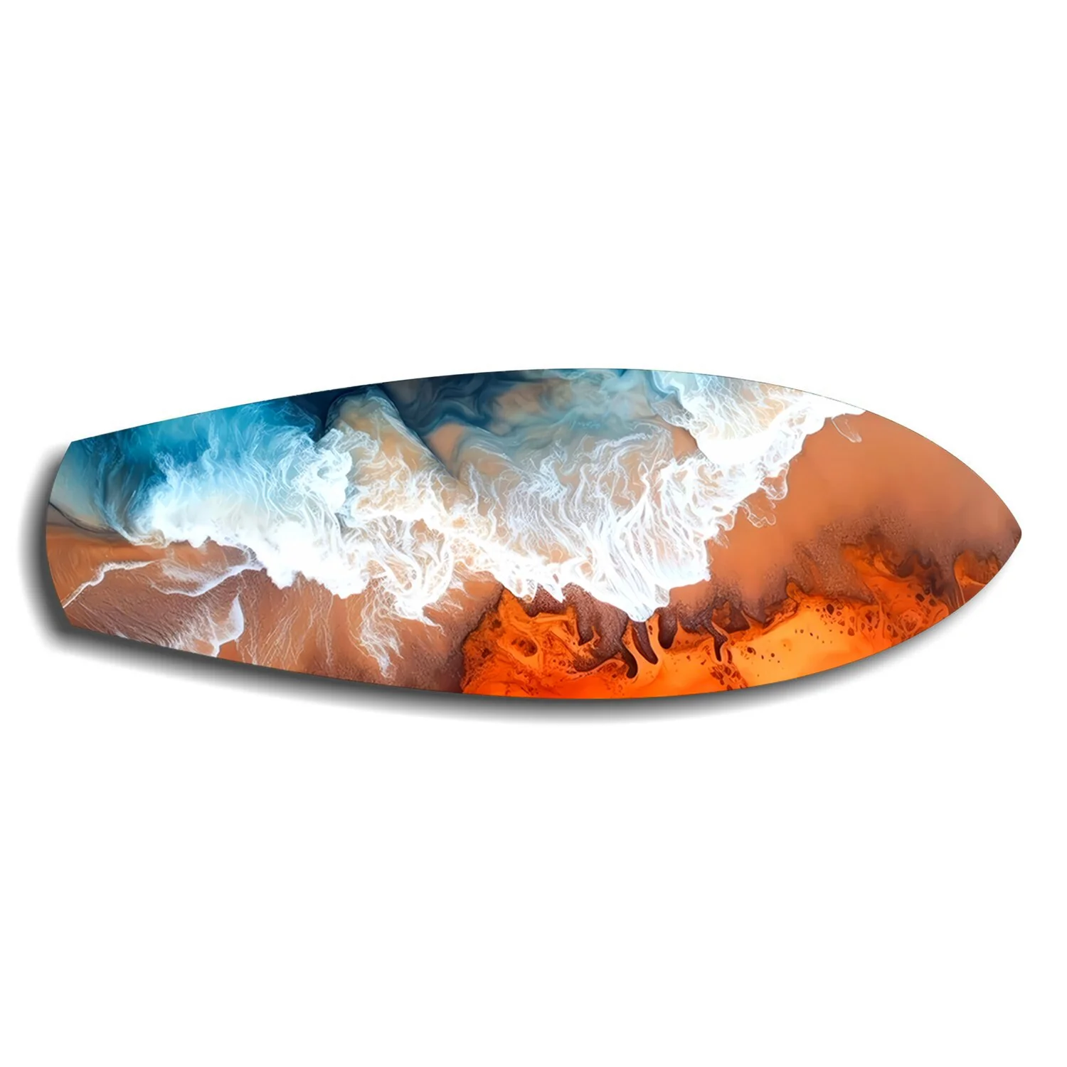 Ocean Meets Desert Coastal Glass Wall Art - Image 6