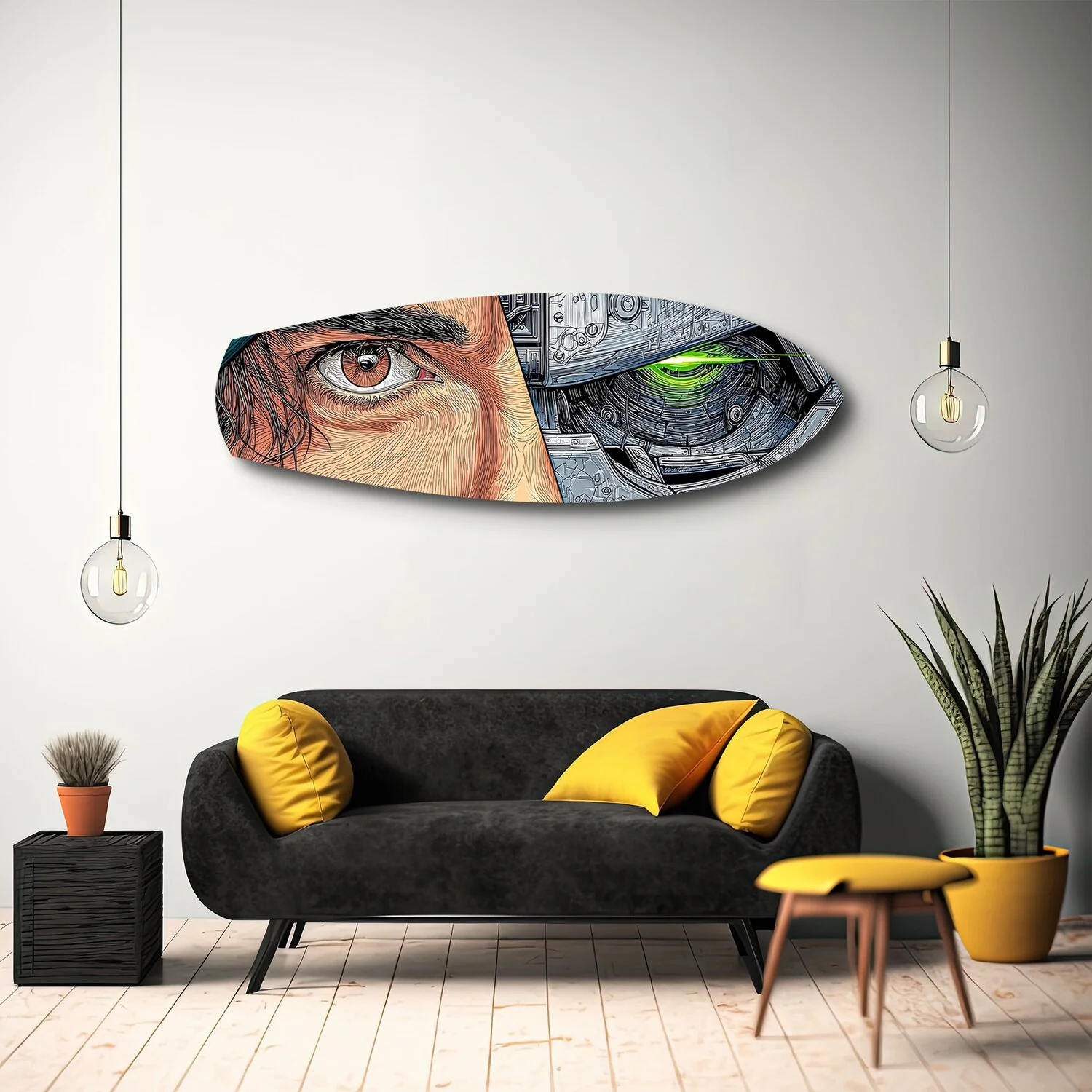 Human and Machine Cyberpunk Eye Glass Wall Art - Image 10