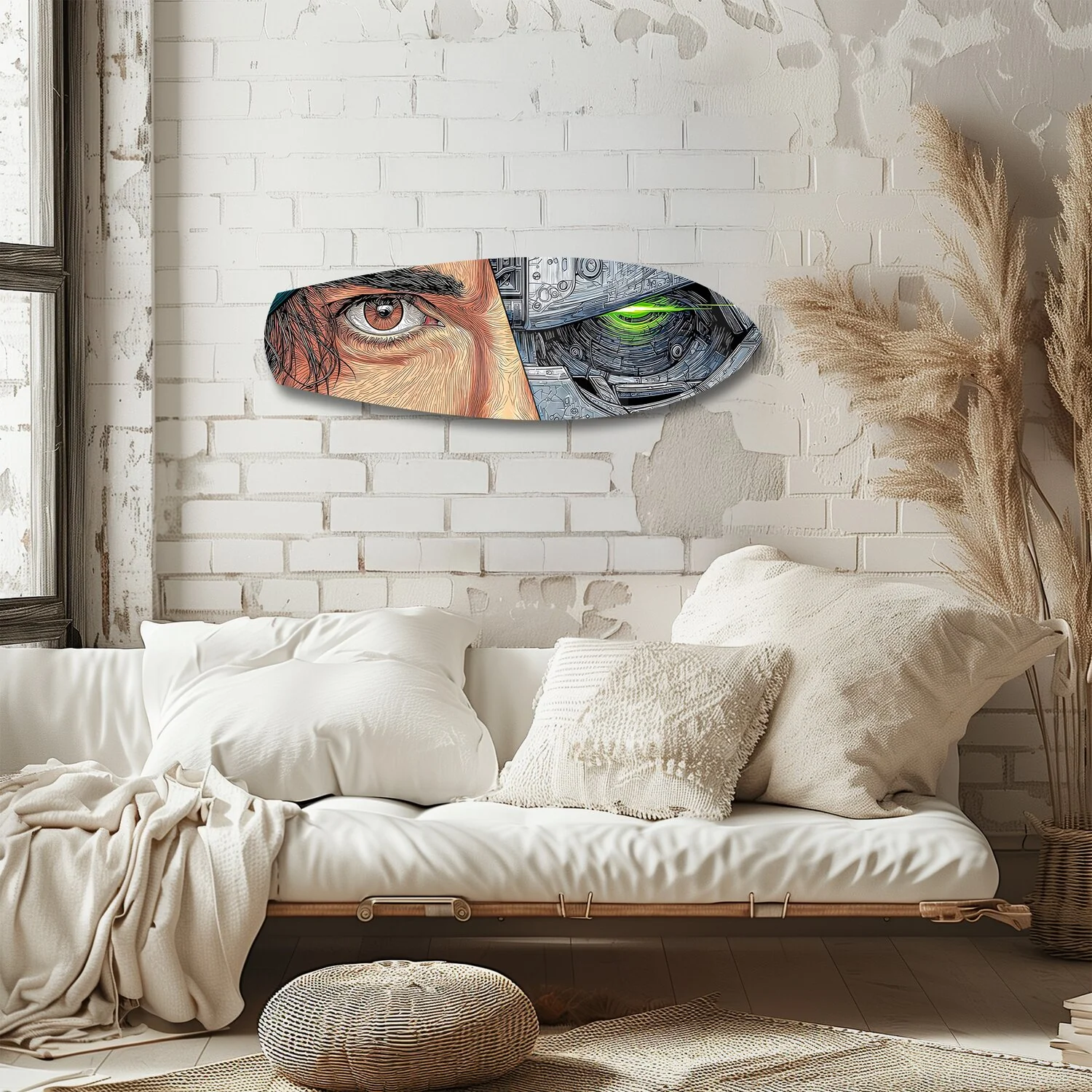 Human and Machine Cyberpunk Eye Glass Wall Art - Image 4