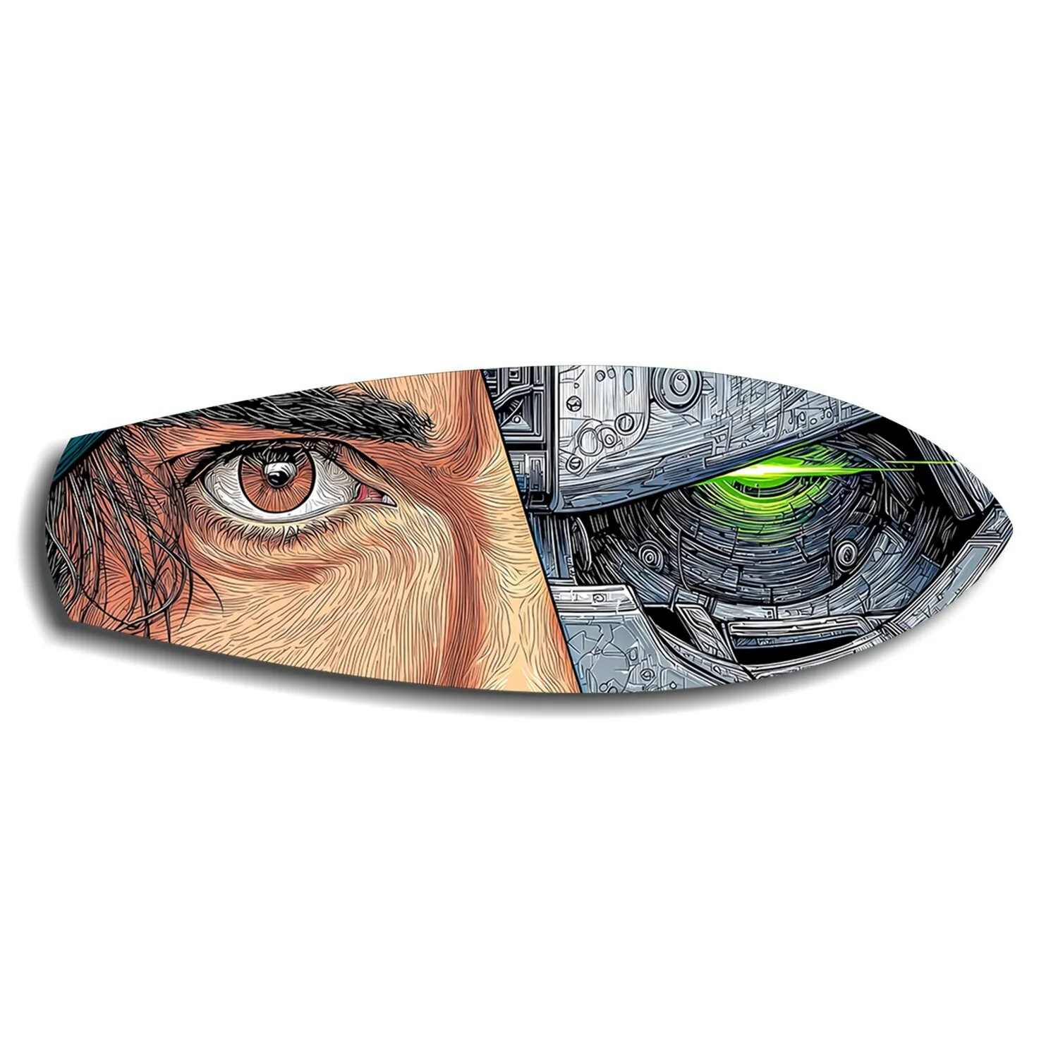 Human and Machine Cyberpunk Eye Glass Wall Art - Image 6