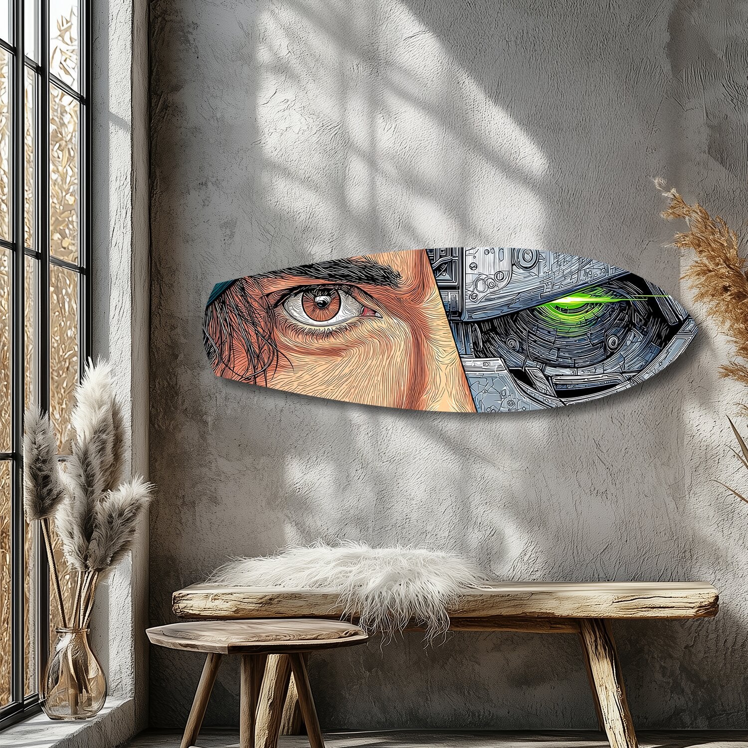 Human and Machine Cyberpunk Eye Glass Wall Art - Image 9