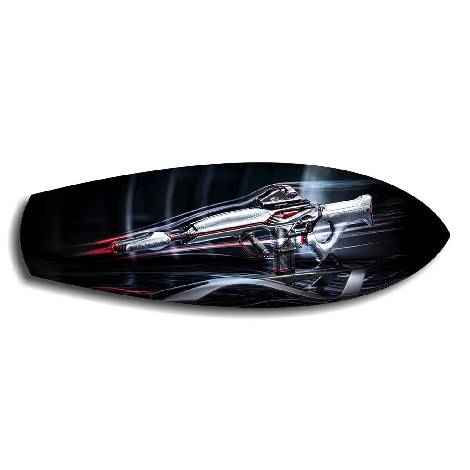 Futuristic Sci-Fi Rifle Glass Wall Art - Image 6