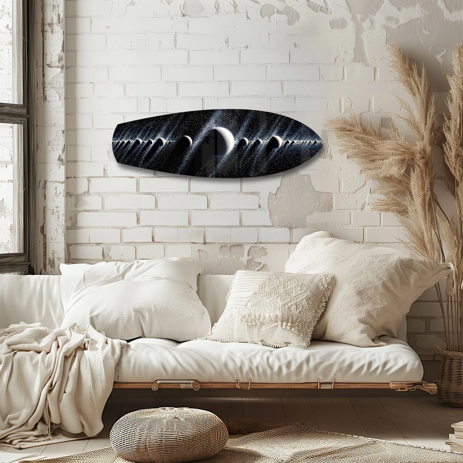 Planetary Alignment Galaxy Glass Wall Art - Image 4