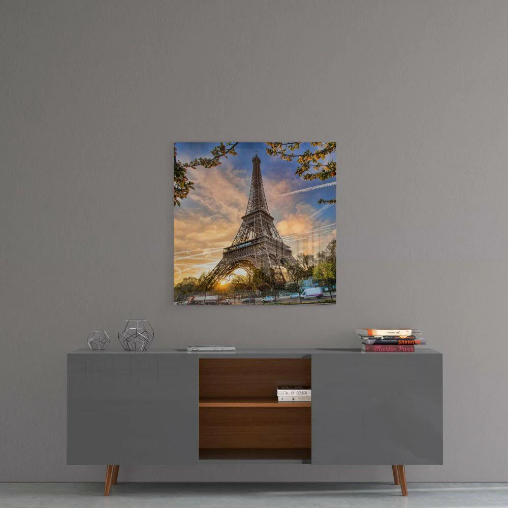 Eiffel Tower Glass Wall Art - Image 5