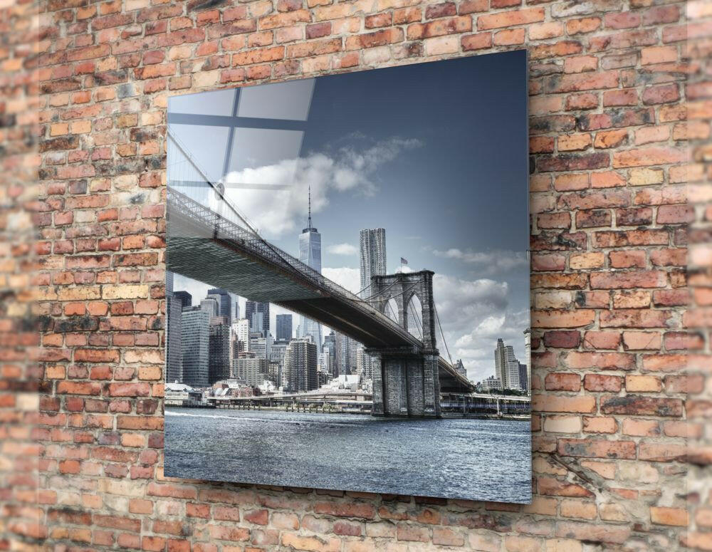 Brooklyn Bridge Glass Wall Art - Image 3
